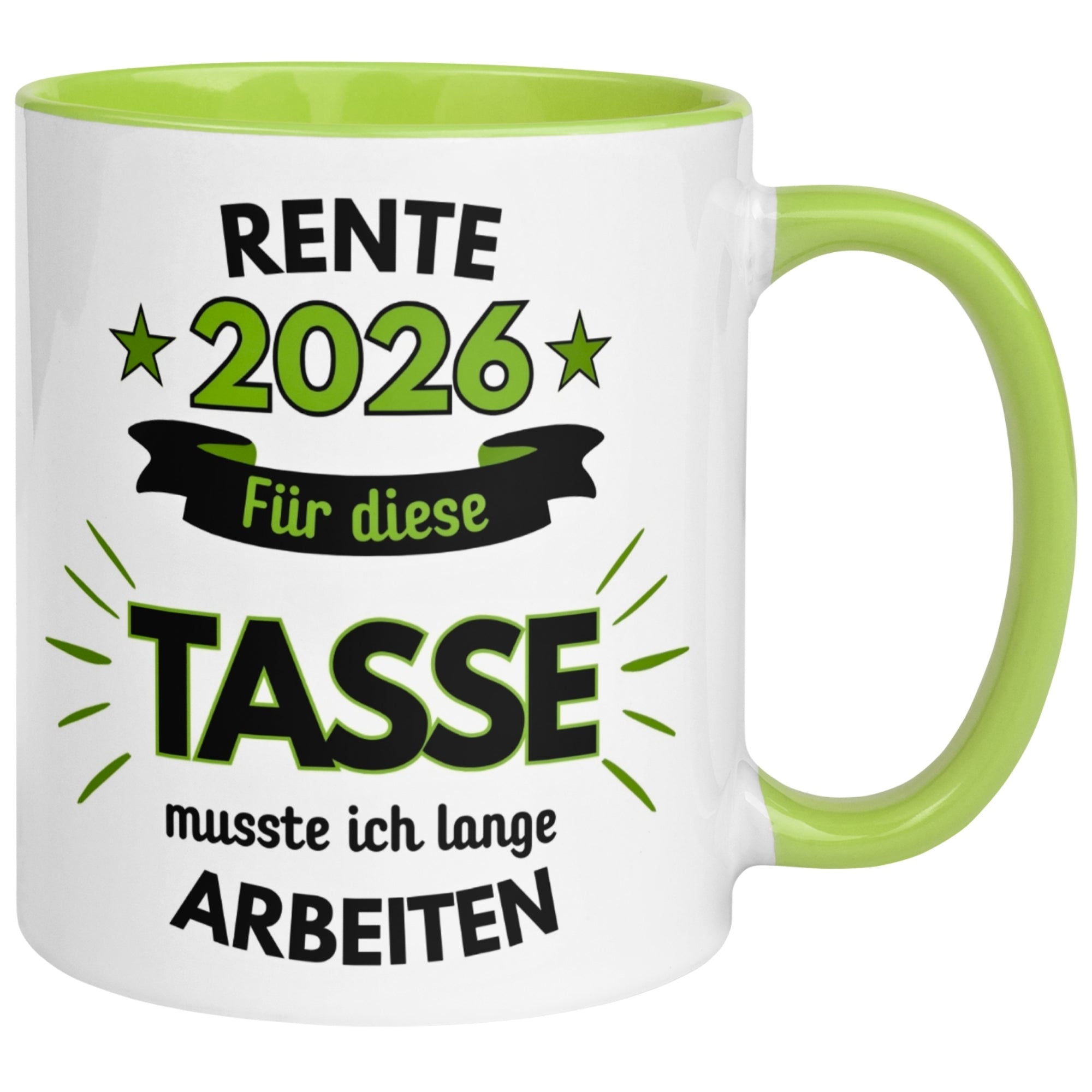 Tasse Rente – „Für die Tasse musste ich lange arbeiten“ – Geschenk zur Rente