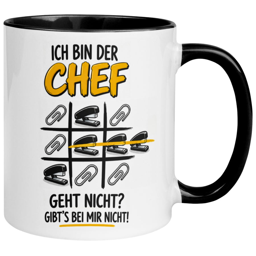 Tasse Chef – „Geht nicht - Gibt's bei mir nicht“ – Geschenk Becher Bester Chef