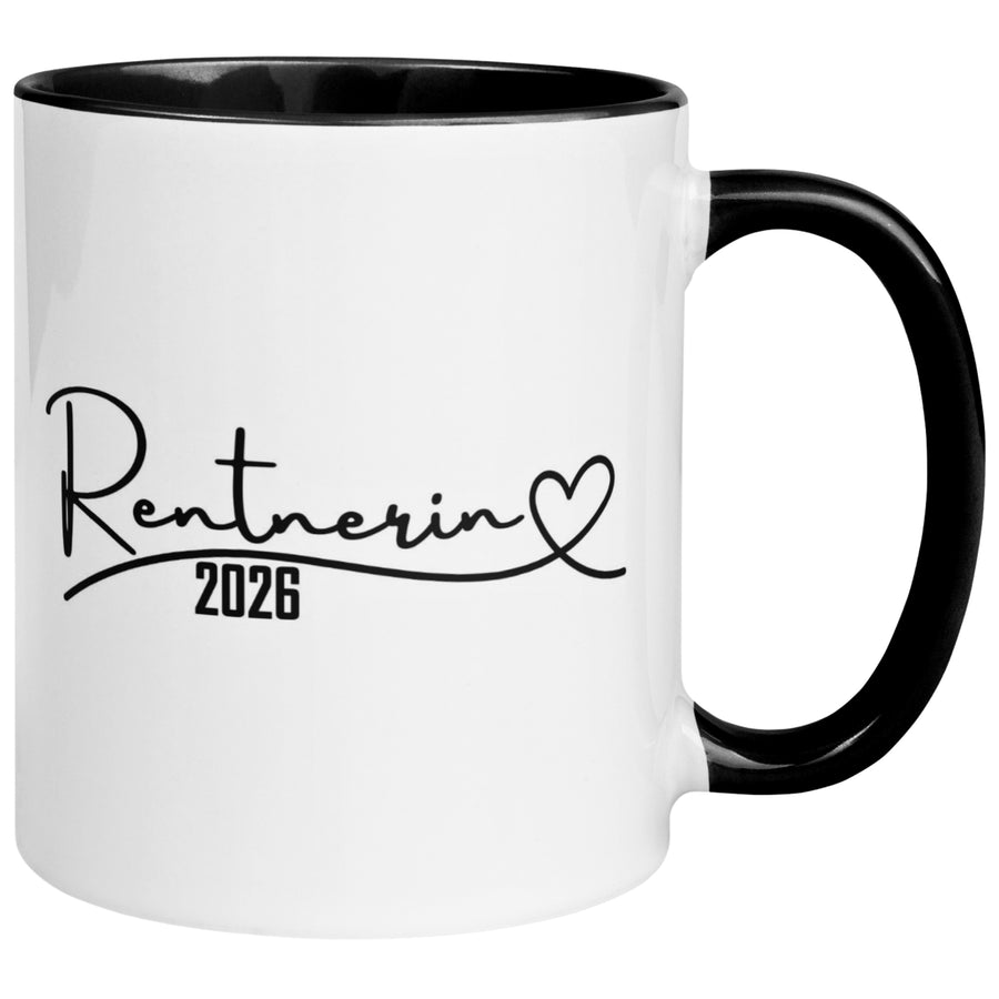 Tasse Rentnerin 2026 – „Rentnerin mit Herz“ – Geschenk Renteneintritt Frau