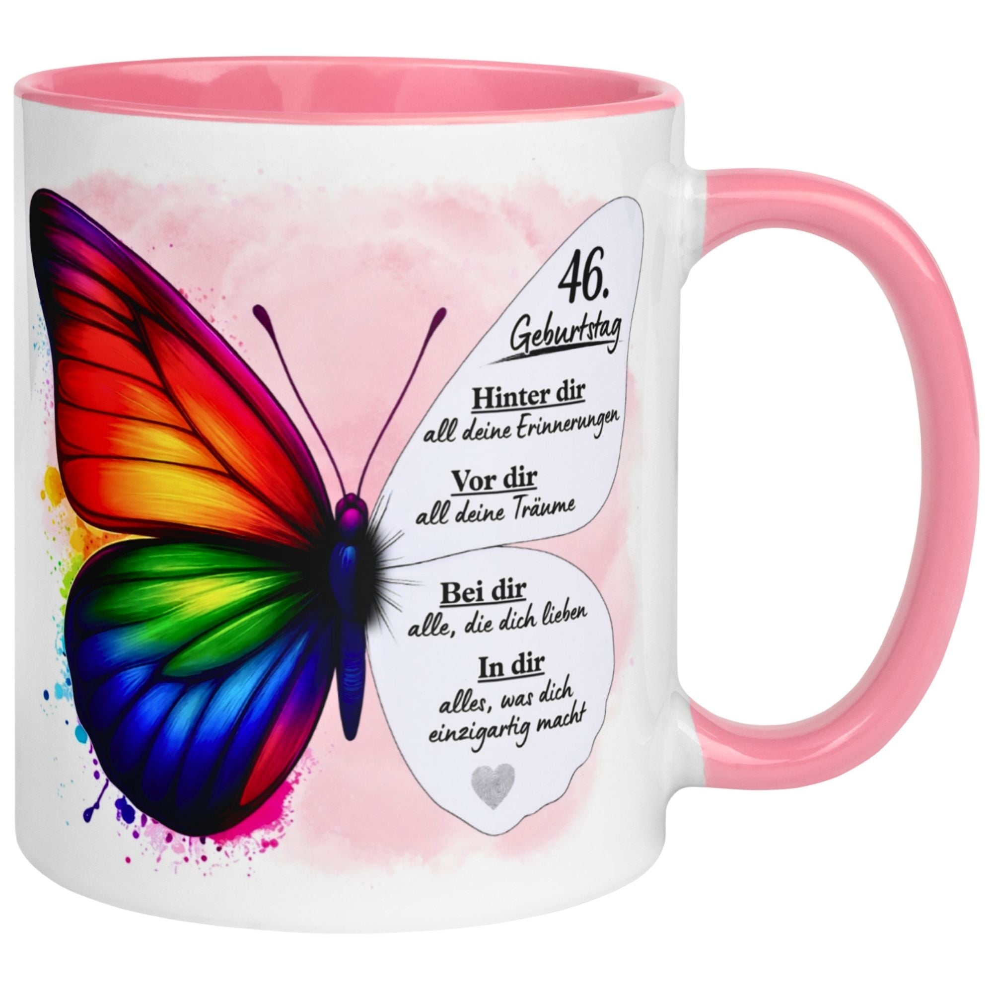 Tasse 46. Geburtstag Frau – „Weil du einzigartig bist“ – Geschenk zum Geburtstag Frauen