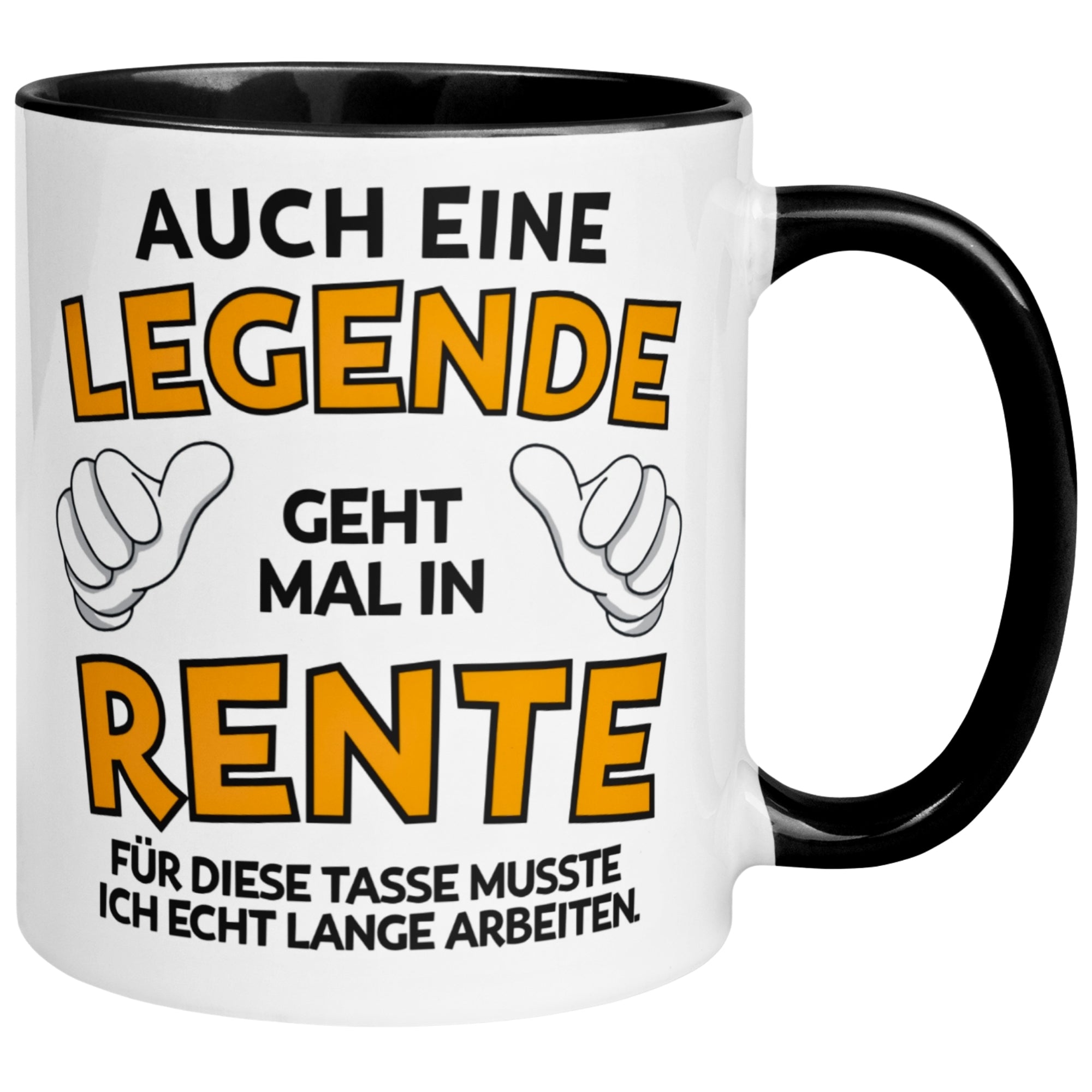 Tasse Rentner – „Auch eine Legende geht mal in Rente“ – Geschenk Rente Mann