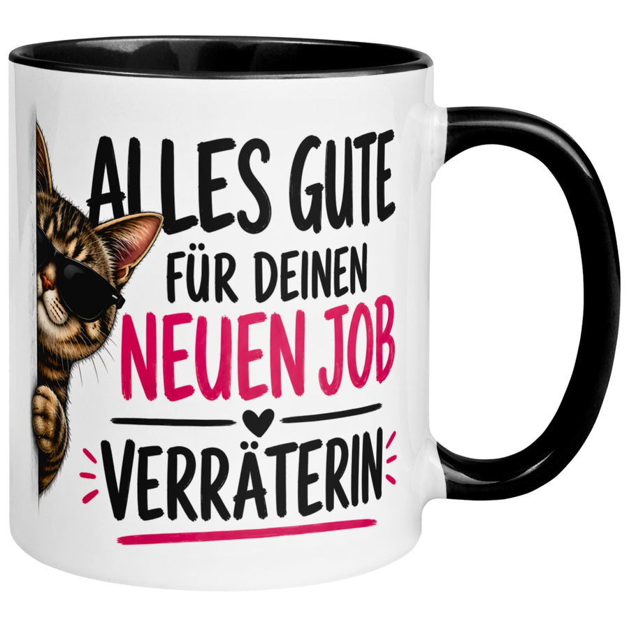 Tasse Abschied – „Alles Gute - Verräterin“ – Abschiedsgeschenk Kollegin