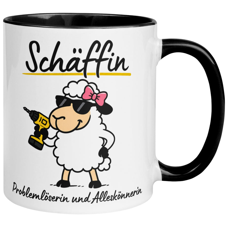 Tasse Chefin – „Schäffin - Problemlöserin und Alleskönnerin“ – Geschenk Beste Chefin