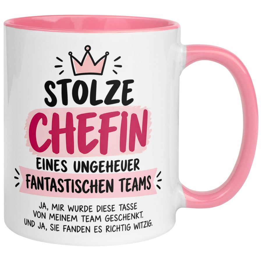 Tasse Chefin – „Ein unglaublich fantastischen Team“ – Geschenk Becher Chefin