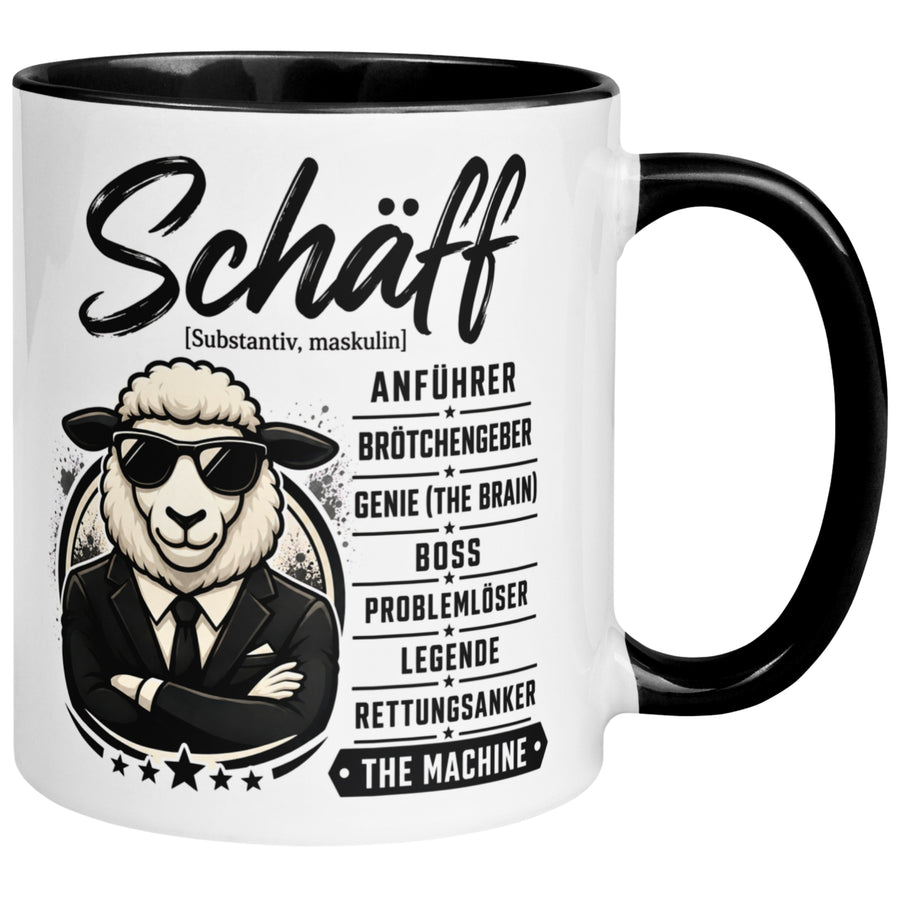 Tasse Chef – „Schäff - Legende und Rettungsanker“ – Geschenk Bester Chef
