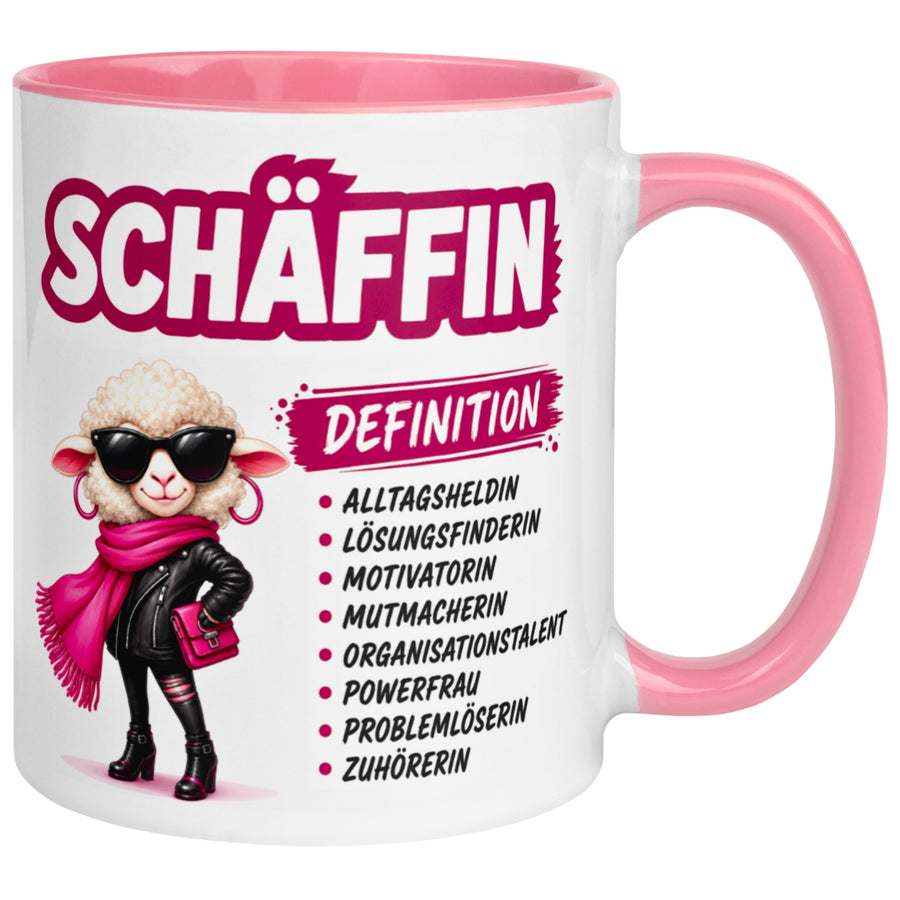 Tasse Chefin – „Schäffin - Definition“ – Geschenk Becher Chefin