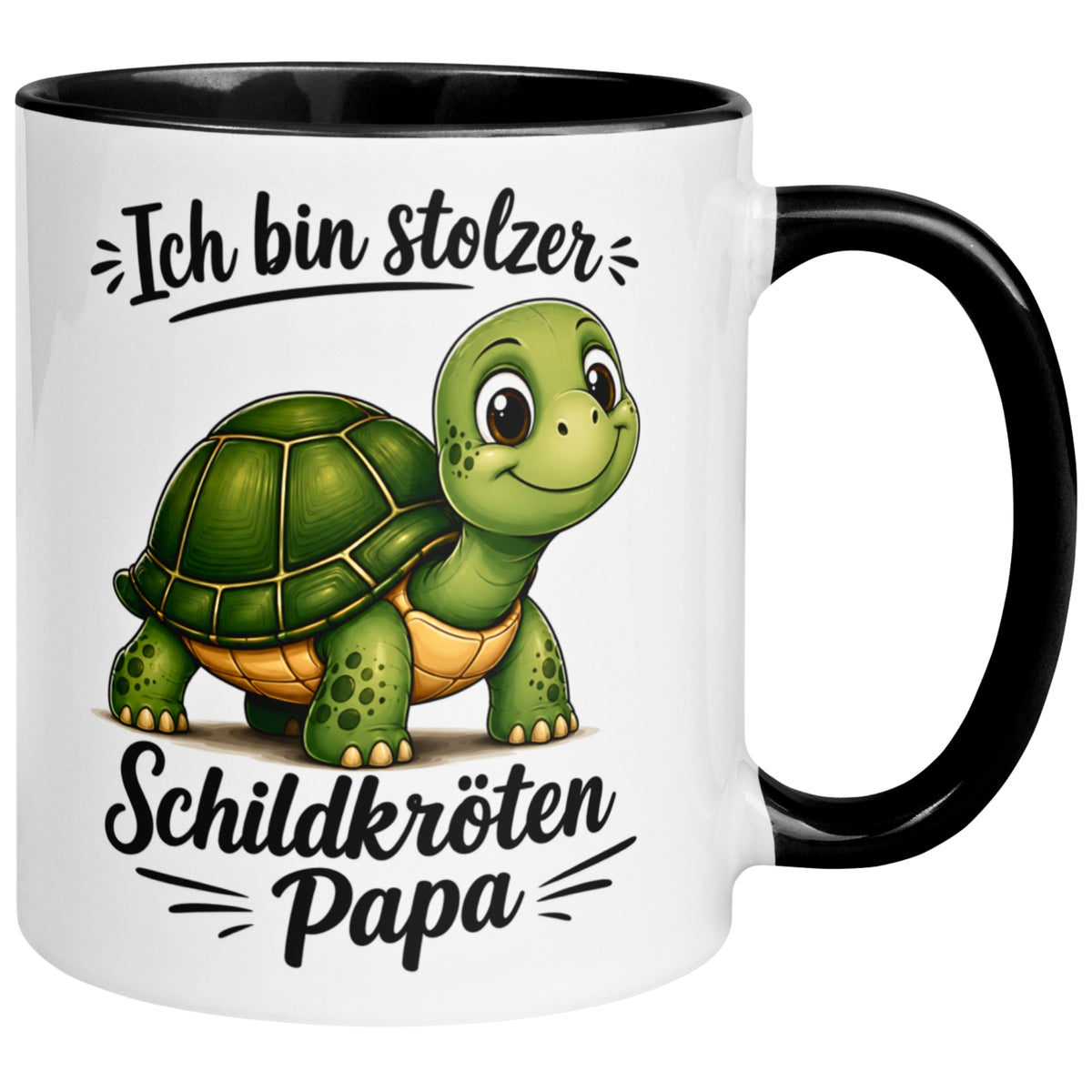 Tasse Schildkröte – „Ich bin stolzer Schildkröten Papa“ – lustiges Schildkröten Geschenk