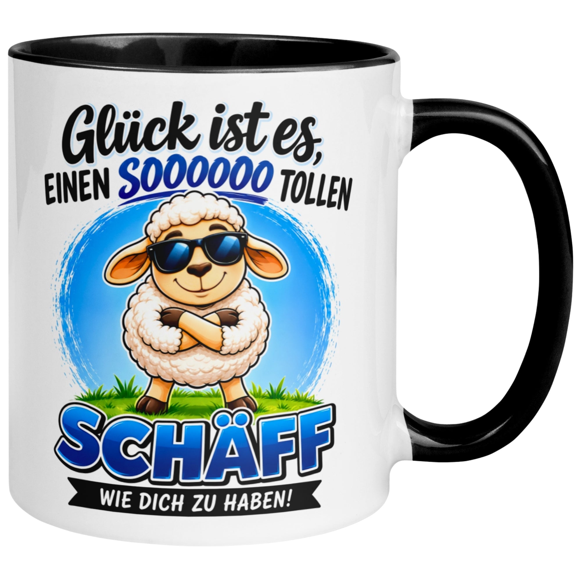 Tasse Chef – „Glück ist es einen Schäff wie dich zu haben“ – Geschenk Bester Chef