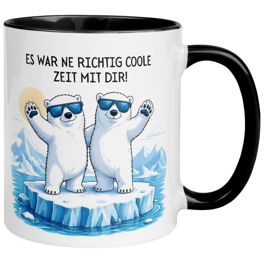 Tasse Abschied – „Es war ne richtig coole Zeit mit dir“ – Abschiedsgeschenk Kollegin/Kollegen
