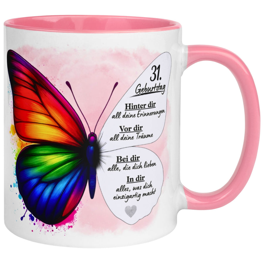 Tasse 31. Geburtstag Frau – „Weil du einzigartig bist“ – Geschenk zum Geburtstag Frauen