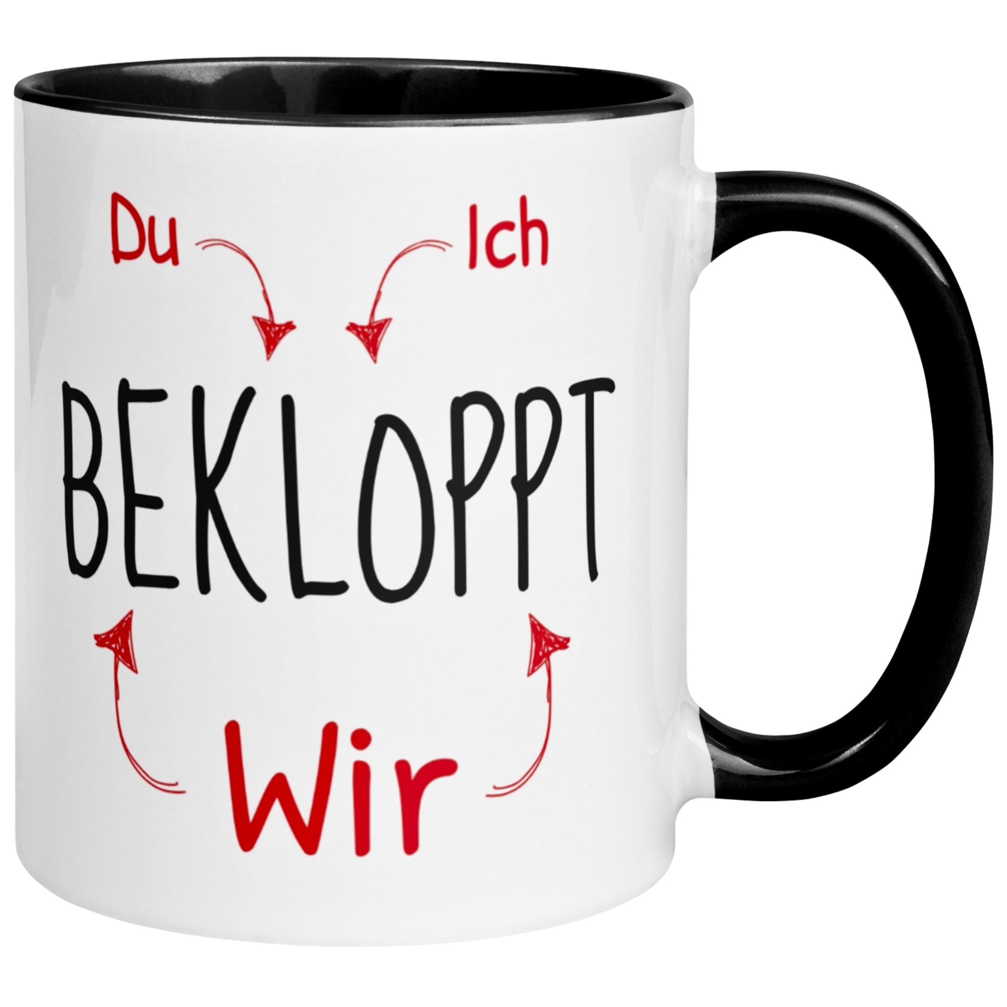 Tasse Freundschaft – „Du Bekloppt - Ich Bekloppt - Wir Bekloppt“ – Geschenk Beste Freunde