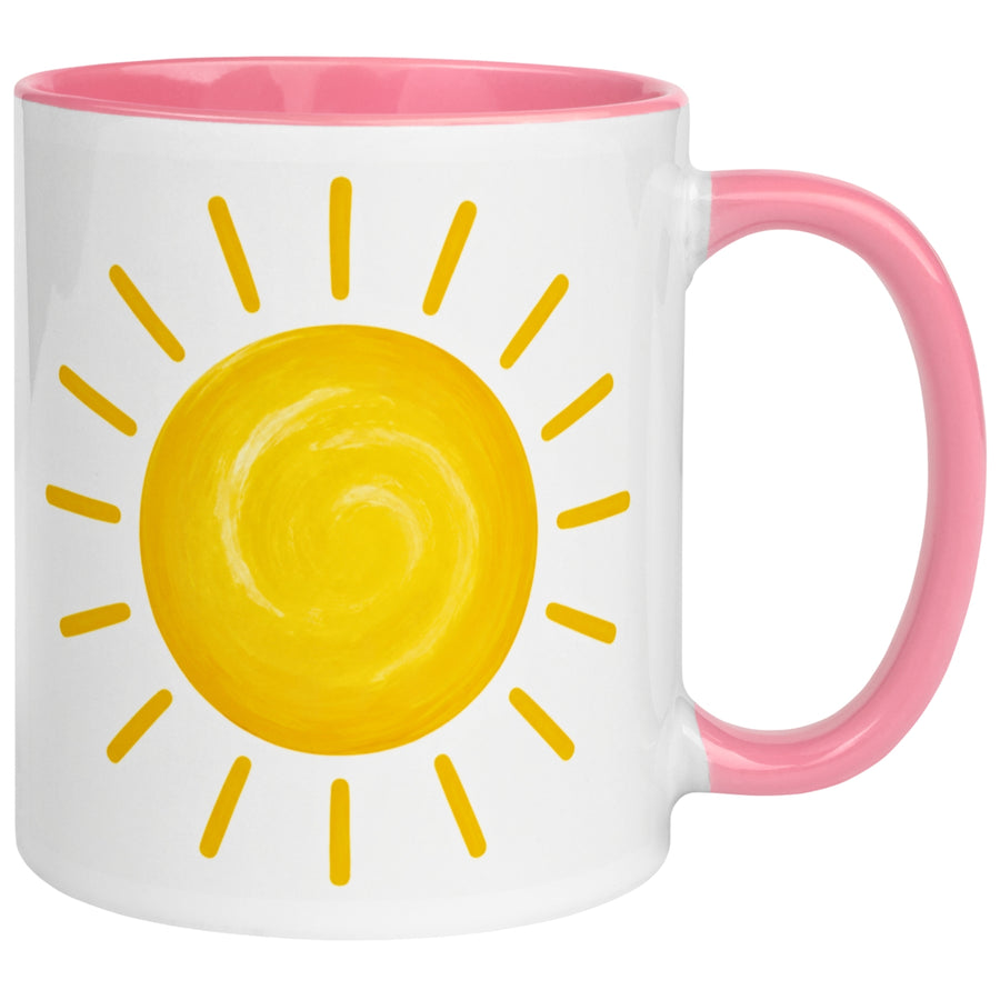 Tasse Sonne – „Schöner kann der Tag nicht beginnen“ – Lustiges Morgenmuffel Geschenk