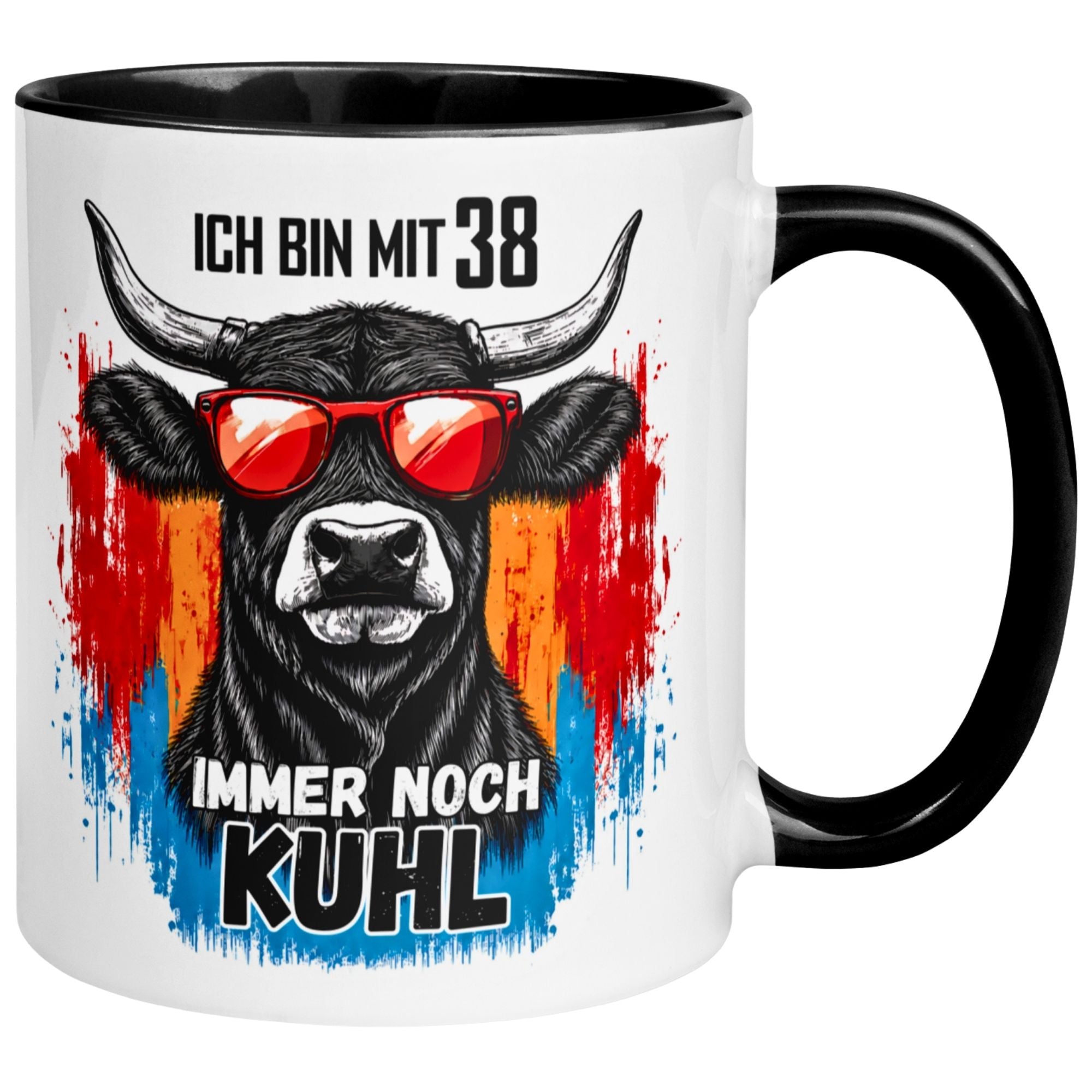 Tasse 38. Geburtstag Mann Frau – „Ich bin mit 38 immer noch Kuhl“ – Geschenk zum Geburtstag Männer Frauen
