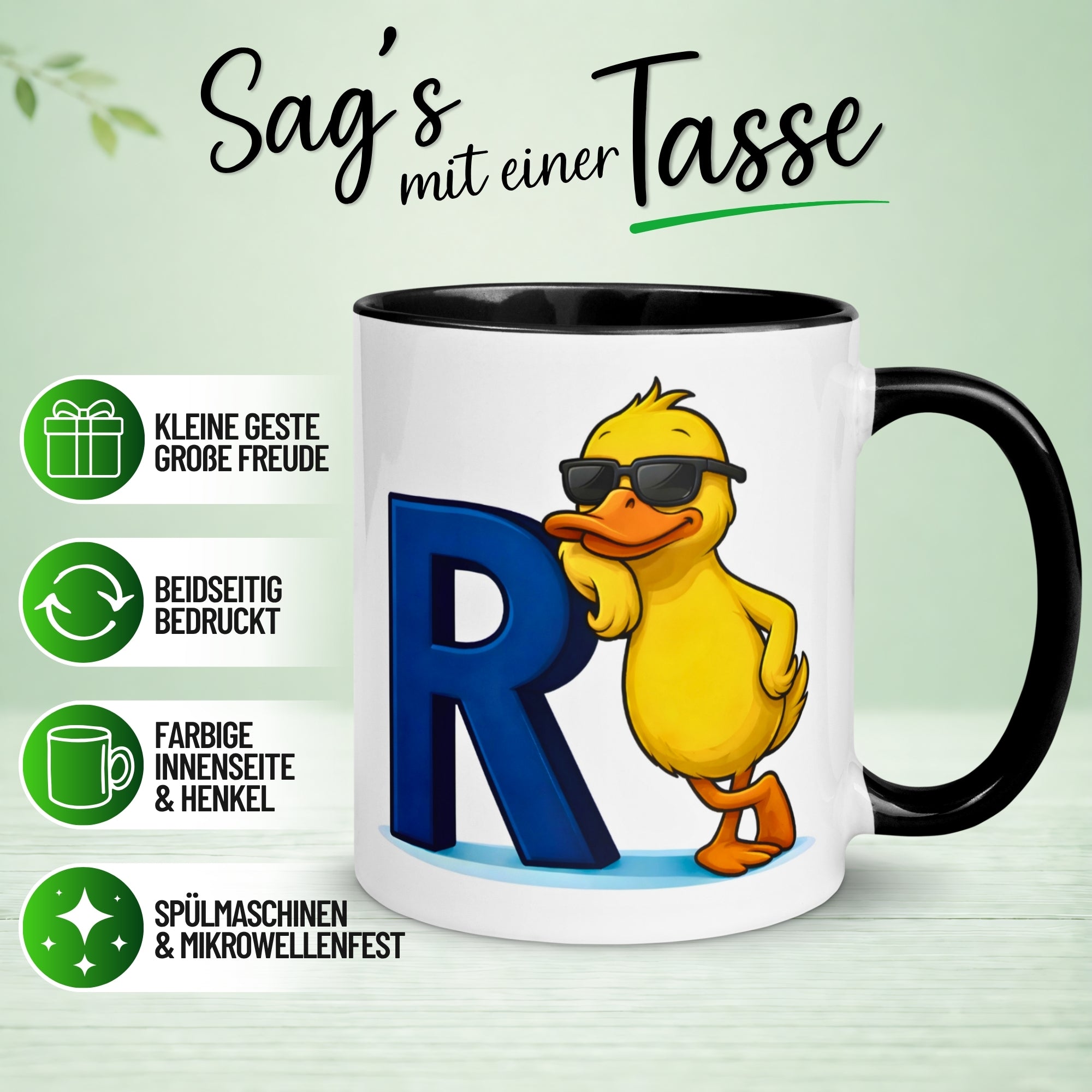 Tasse Rente – „R + Ente = Rente“ – Renteneintritt Geschenk Männer Frauen
