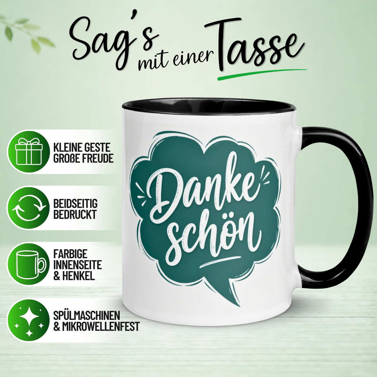 Tasse Danke – „Einfach mal ein Dankeschön“ – Dankeschön Geschenke