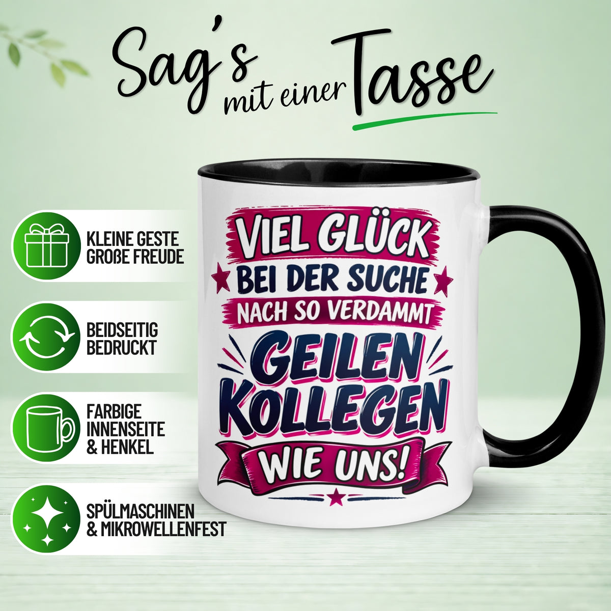 Tasse Abschied – „Wir waren mit Abstand die Besten“ – Abschiedsgeschenk Kollegen