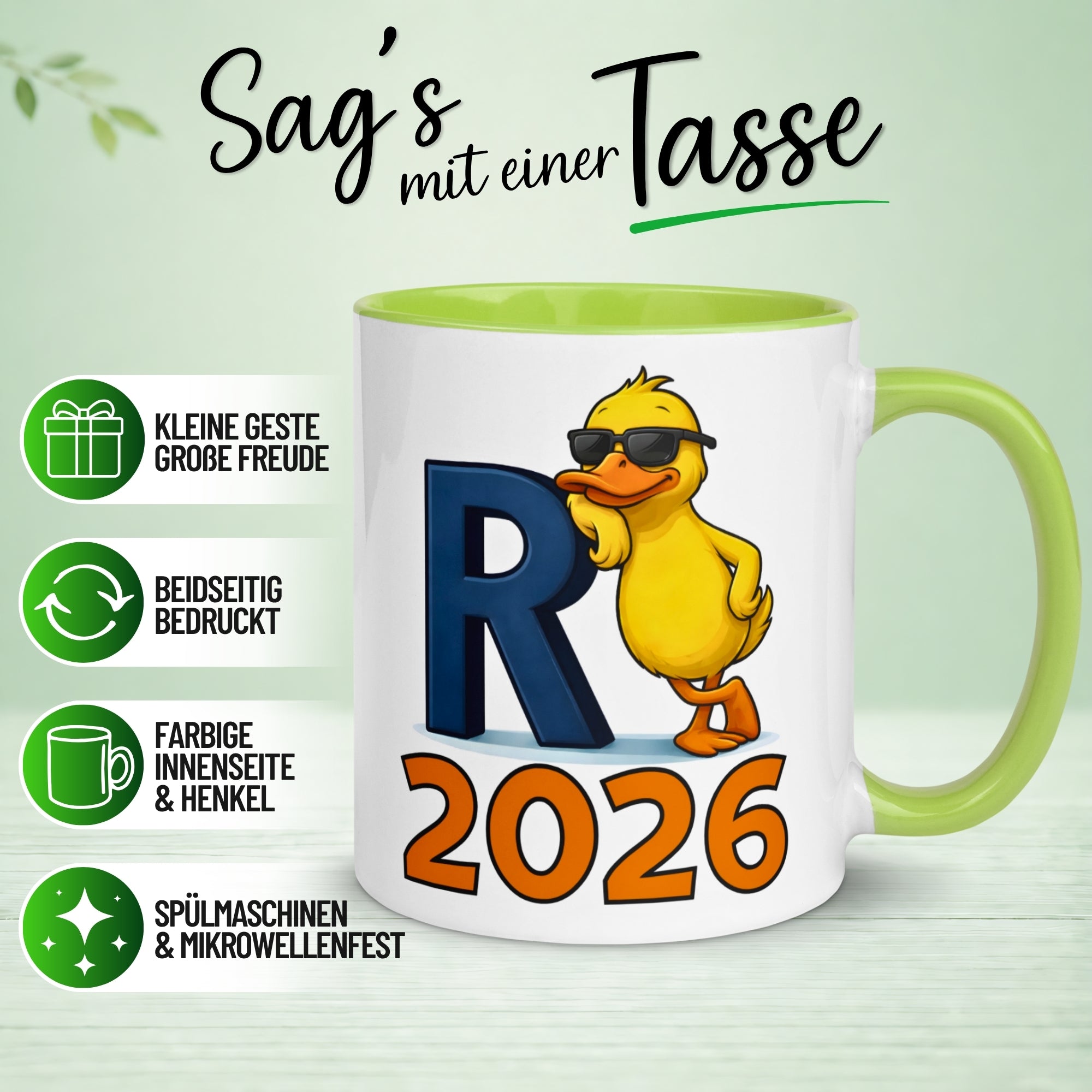 Tasse Rente – „R steht für Rente“ – Renteneintritt Geschenk Mann Frau