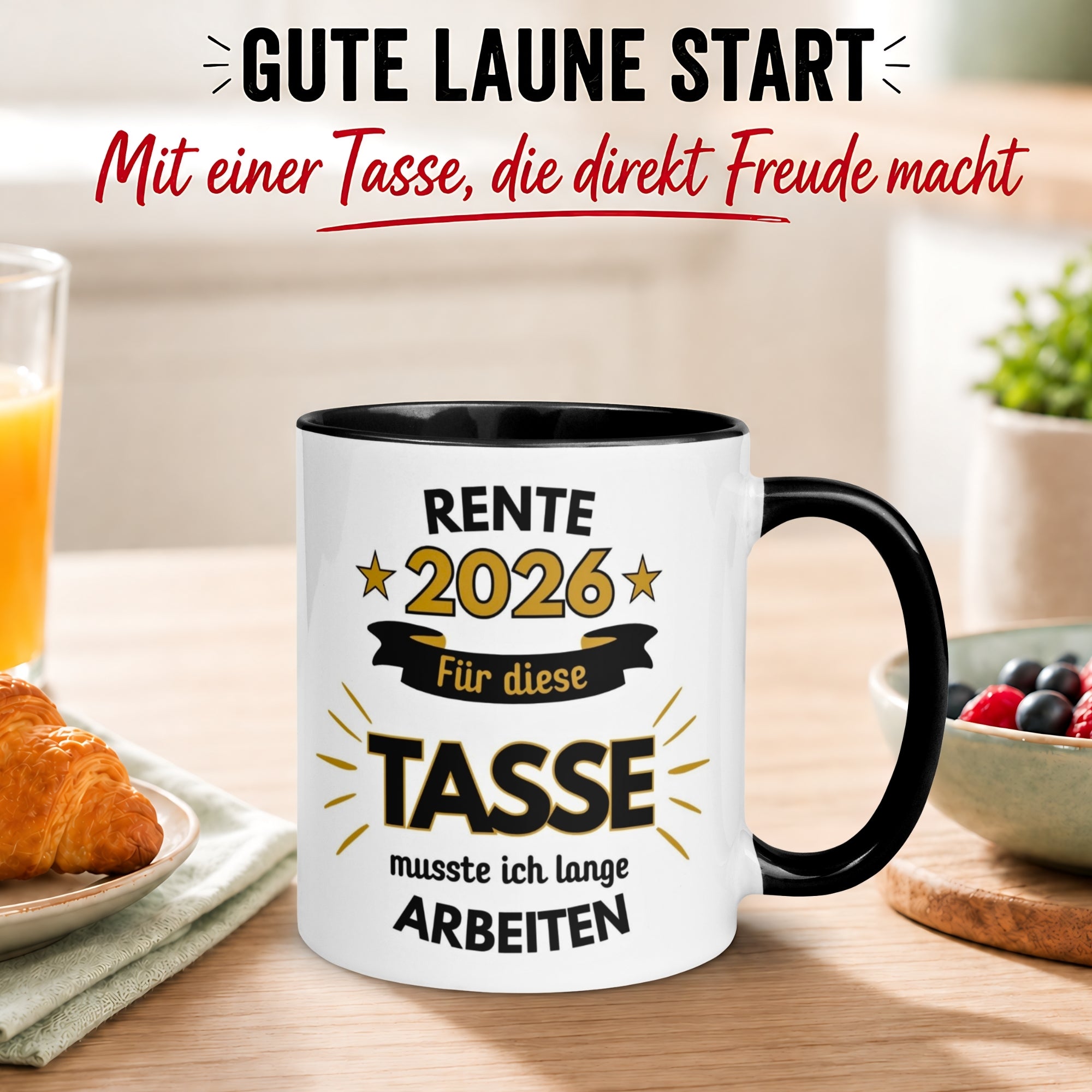 Tasse Rente – „Für die Tasse musste ich lange arbeiten“ – Renteneintritt Geschenk Männer