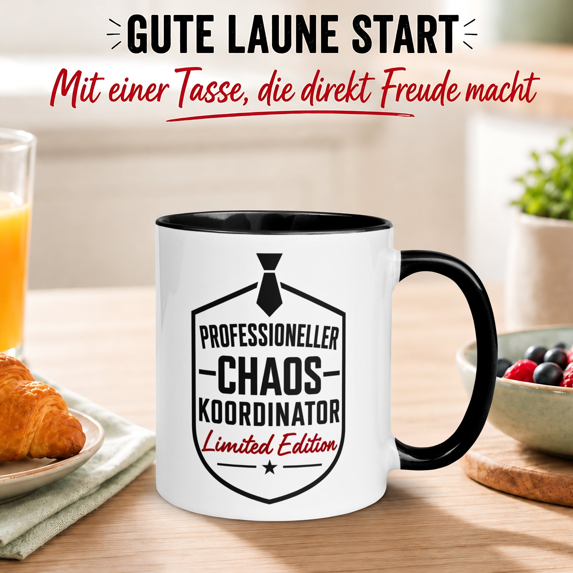 Tasse Chef – „Chaos Koordinator - Limited Edition“ – Geschenk Bester Chef