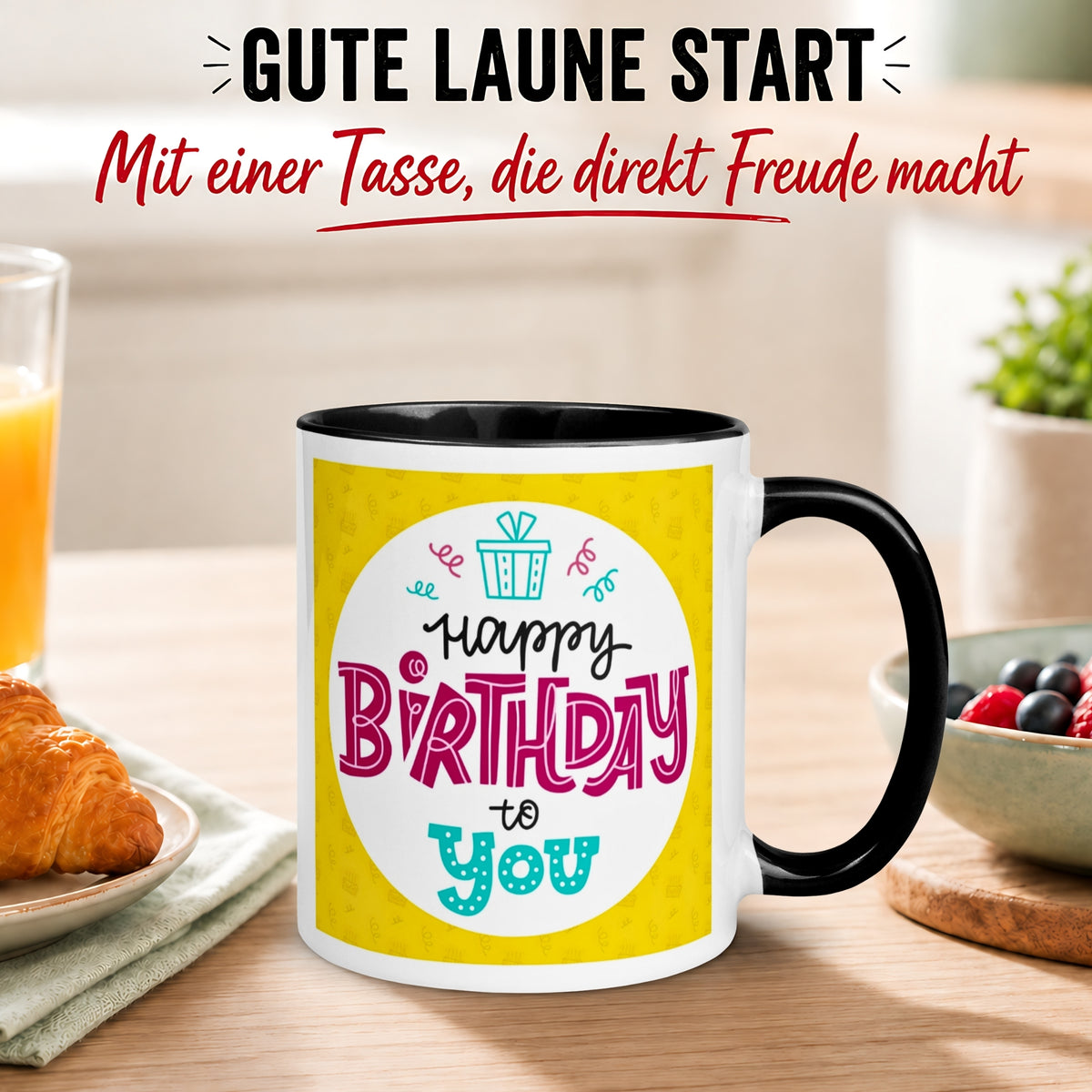 Tasse Geburtstag – „Funky Happy Birthday to you“ – Geburtstagsgeschenk Mann Frau