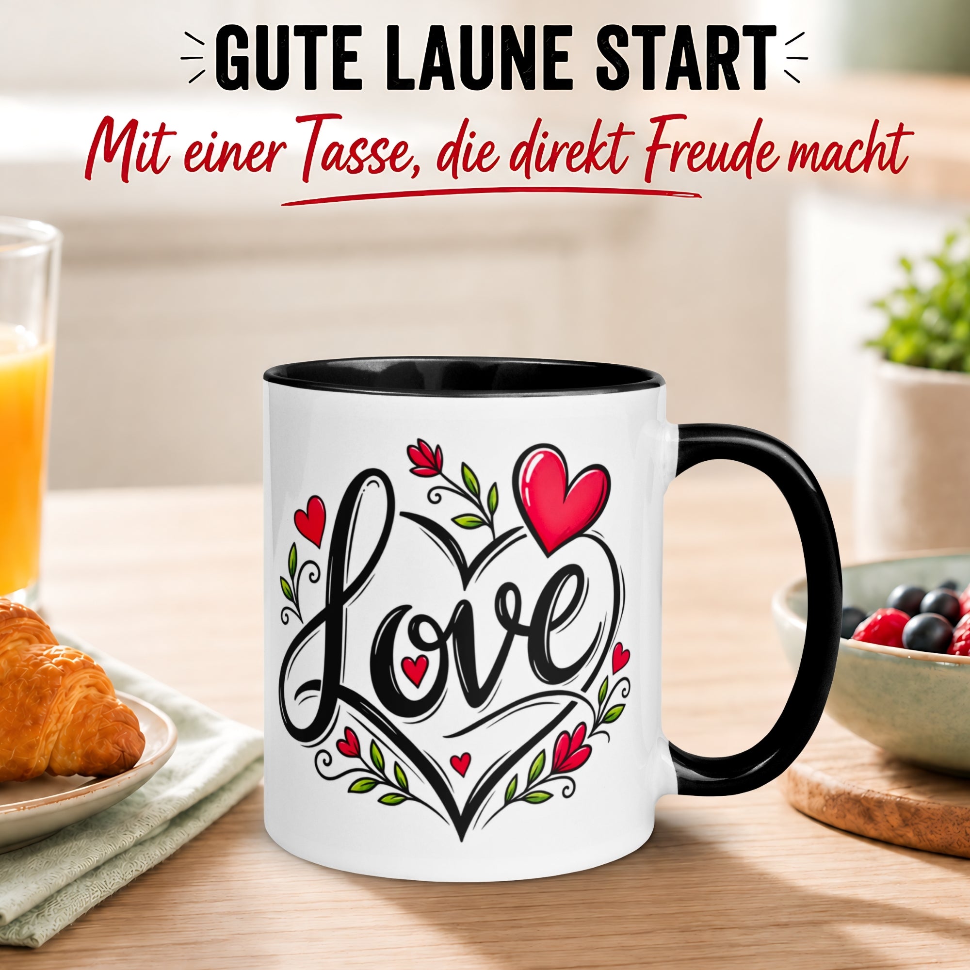 Tasse Liebe – „Grenzenlose Liebe“ – Ich liebe Dich Geschenk Partner Jahrestag Valentinstag