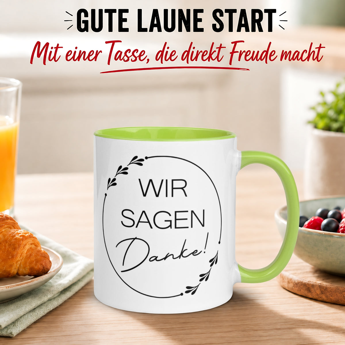 Tasse Danke – „Wir sagen Danke“ – Dankeschön Geschenk Team/Kollegen/Kollegin