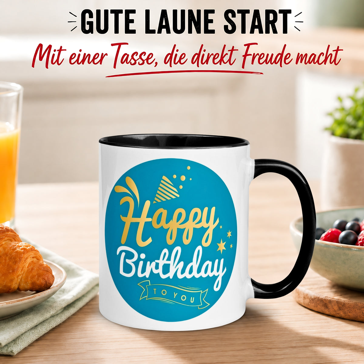 Tasse Geburtstag – „Happy Birthday to You“ – Geburtstagstasse Mann Frau