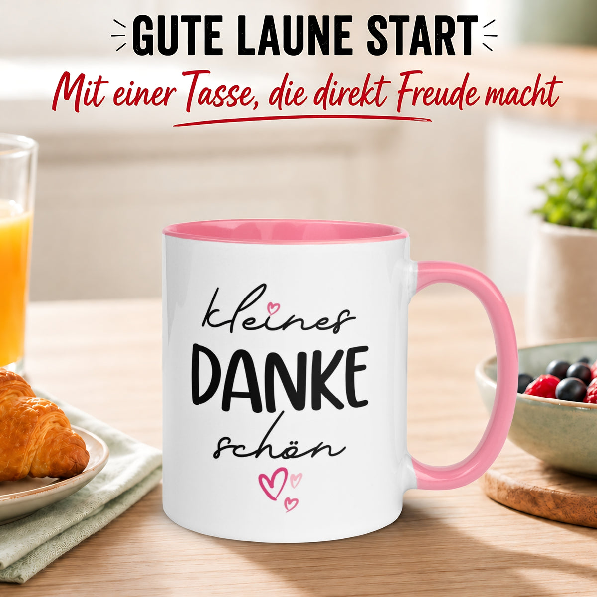 Tasse Danke – „Kleines Dankeschön“ – Dankeschön Geschenk Kollegin Lehrerin Erzieherin