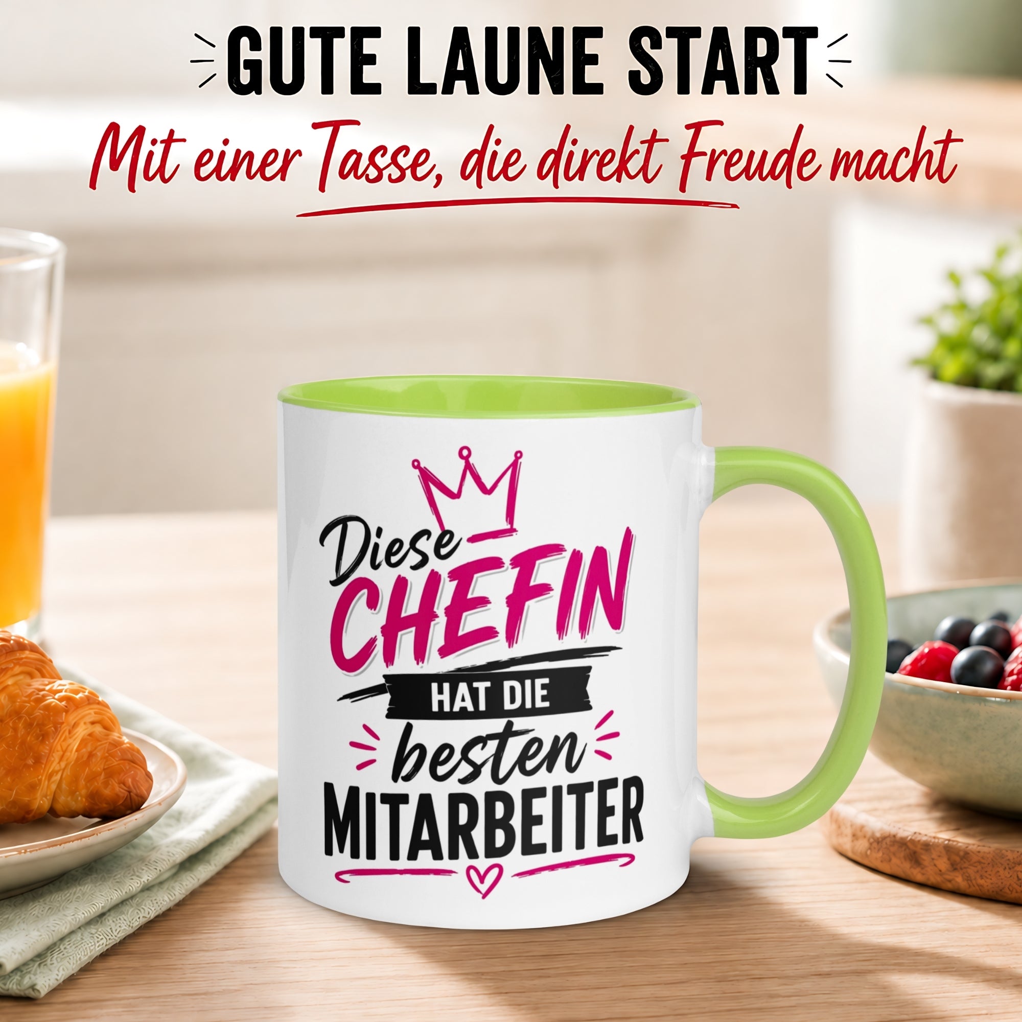 Tasse Chefin – „Diese Chefin hat die besten Mitarbeiter“ – Beste Chefin Geschenk