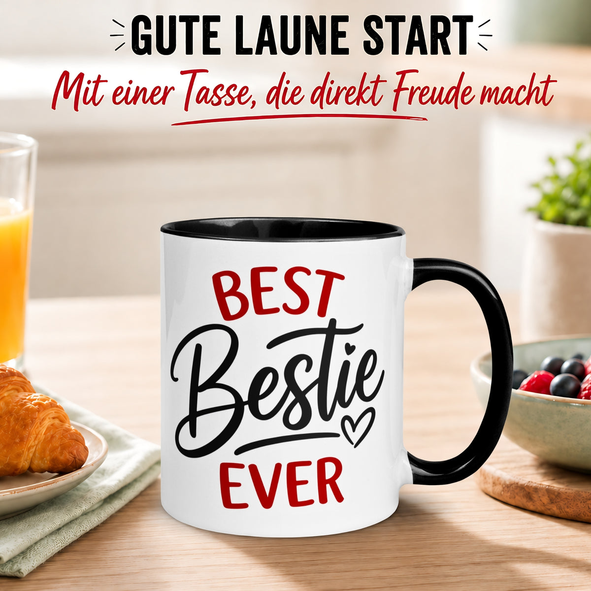 Tasse Freundschaft – „Best Bestie Ever“ – Geschenk Becher Beste Freunde Freundin