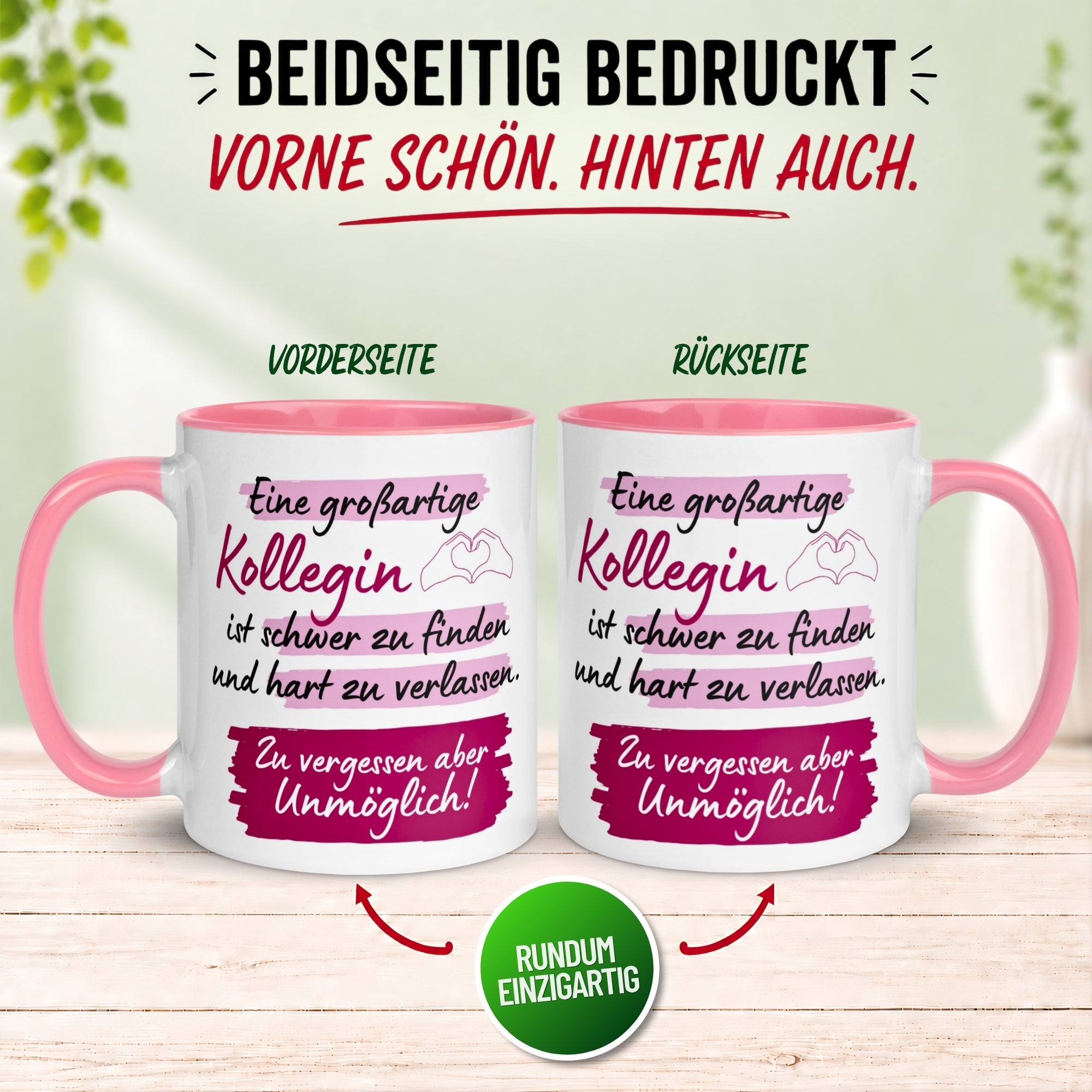 Tasse Kollegin – „Eine großartige Kollegin ist schwer zu finden“ – Abschiedsgeschenk