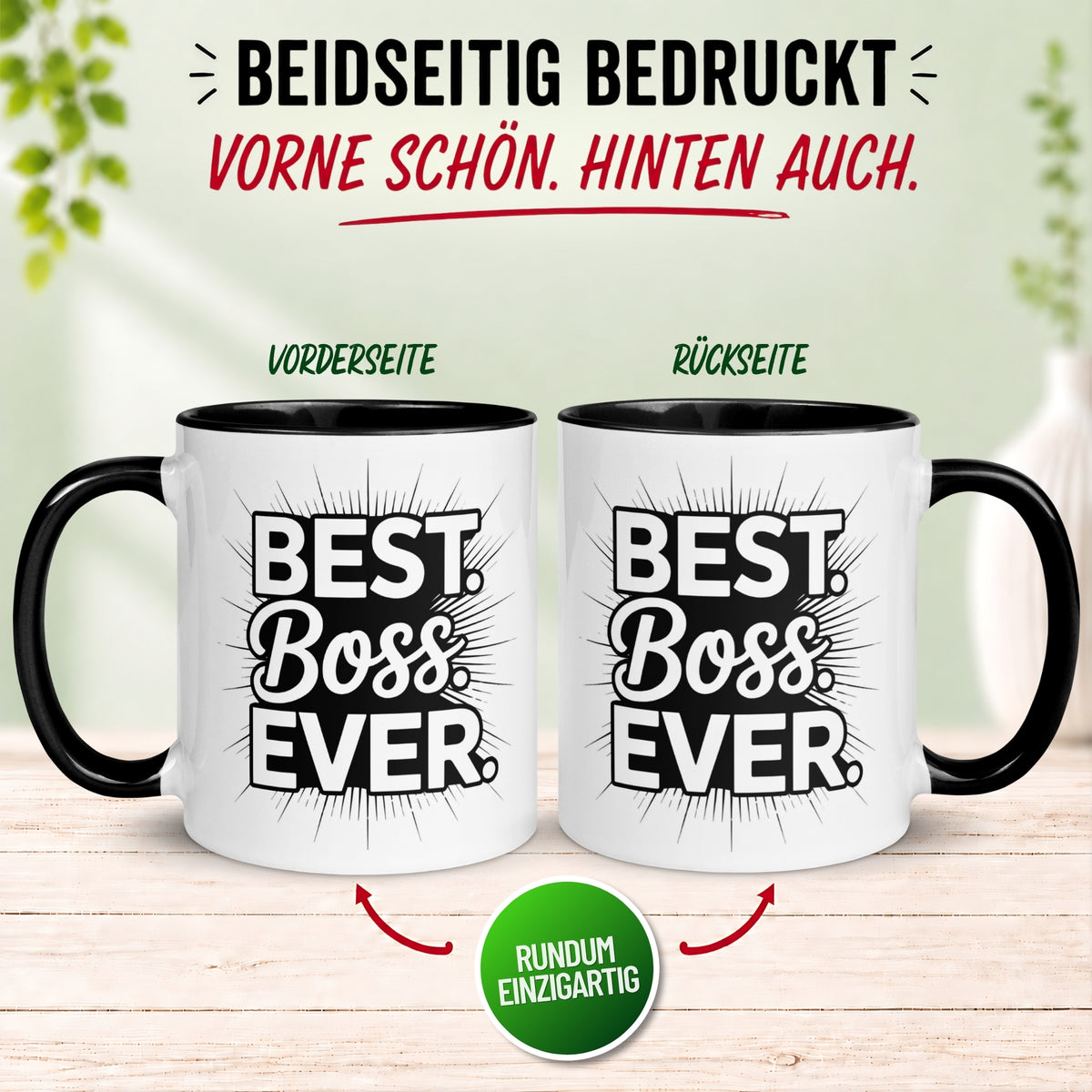 Tasse Chef – „Best Boss Ever“ – Geschenk Becher Bester Chef