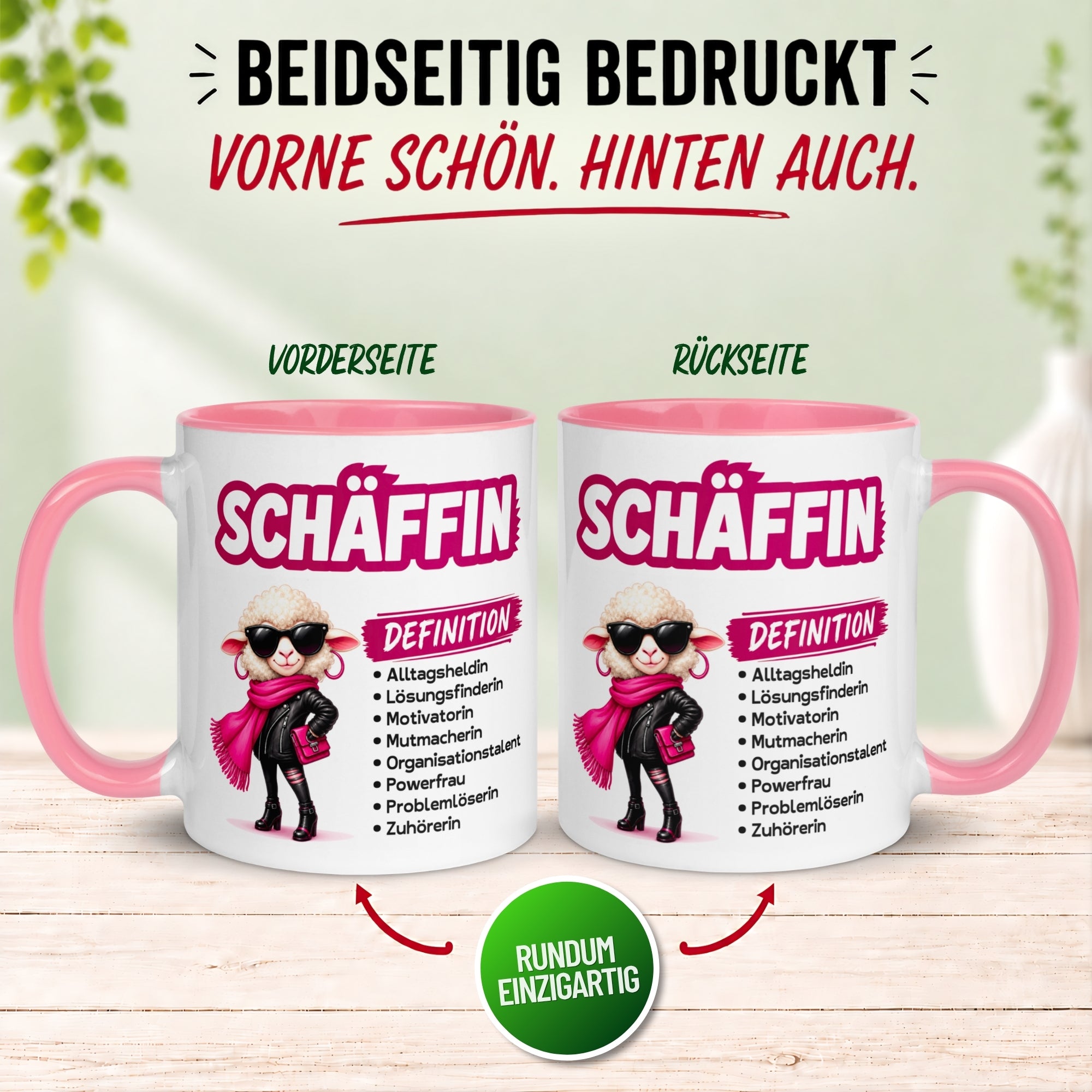 Tasse Chefin – „Schäffin - Definition“ – Geschenk Becher Chefin