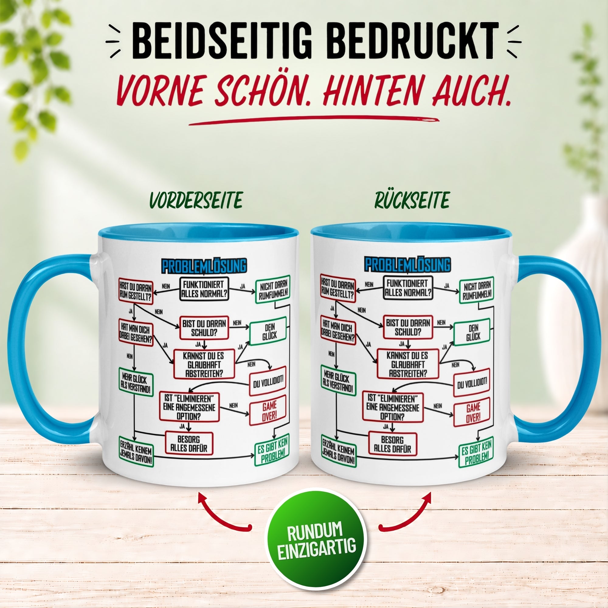 Tasse Kollege – „Problemlösung im Büro“ – Geschenk Bester Arbeitskollege