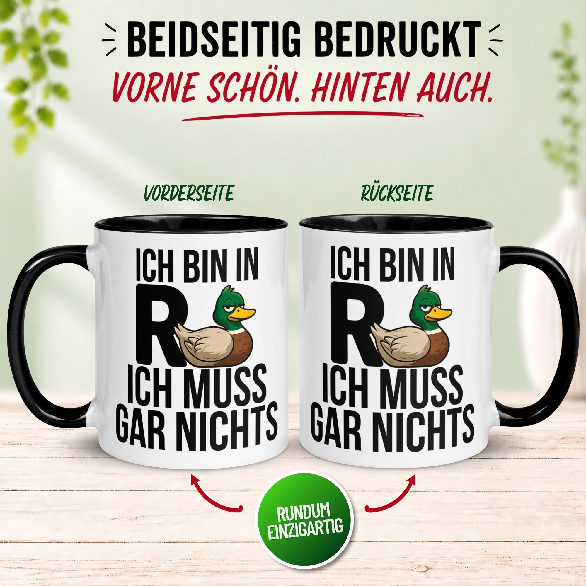 Tasse Rente – „Ich bin in Rente ich muss gar nichts“ – Renteneintritt Geschenk Mann