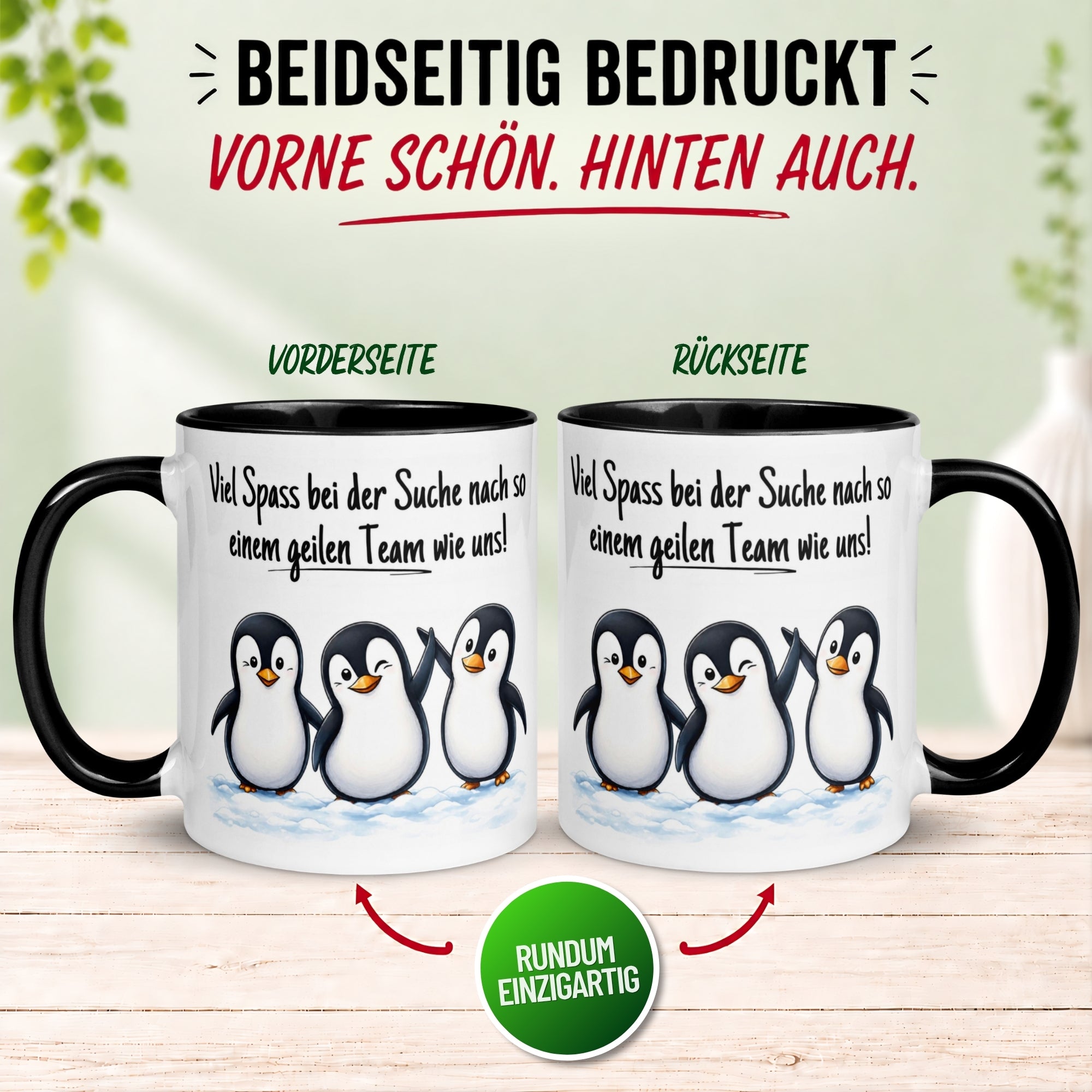 Tasse Abschied – „Viel Spaß bei der Suche“ – Abschiedsgeschenk Kollegin/Kollegen