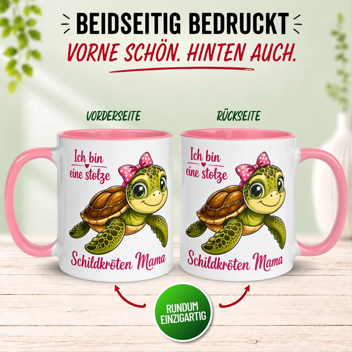 Tasse Schildkröte – „Ich bin eine stolze Schildkröten Mama“ – lustiges Schildkröten Geschenk