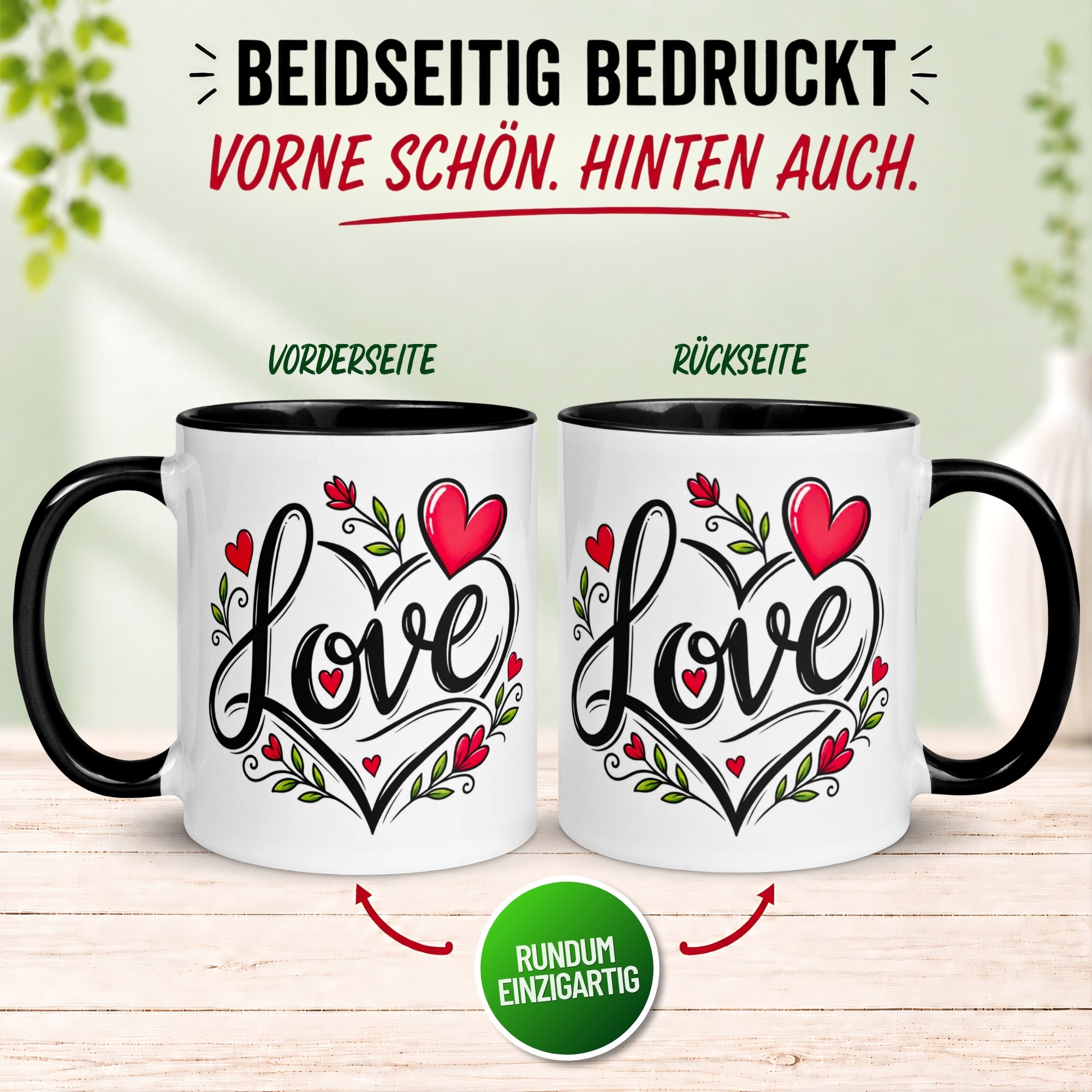 Tasse Liebe – „Grenzenlose Liebe“ – Ich liebe Dich Geschenk Partner Jahrestag Valentinstag