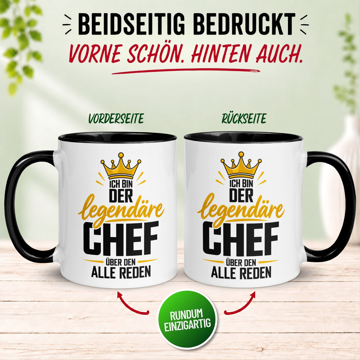 Tasse Chef – „Der Legendäre über den alle reden“ – Geschenk Becher Bester Chef