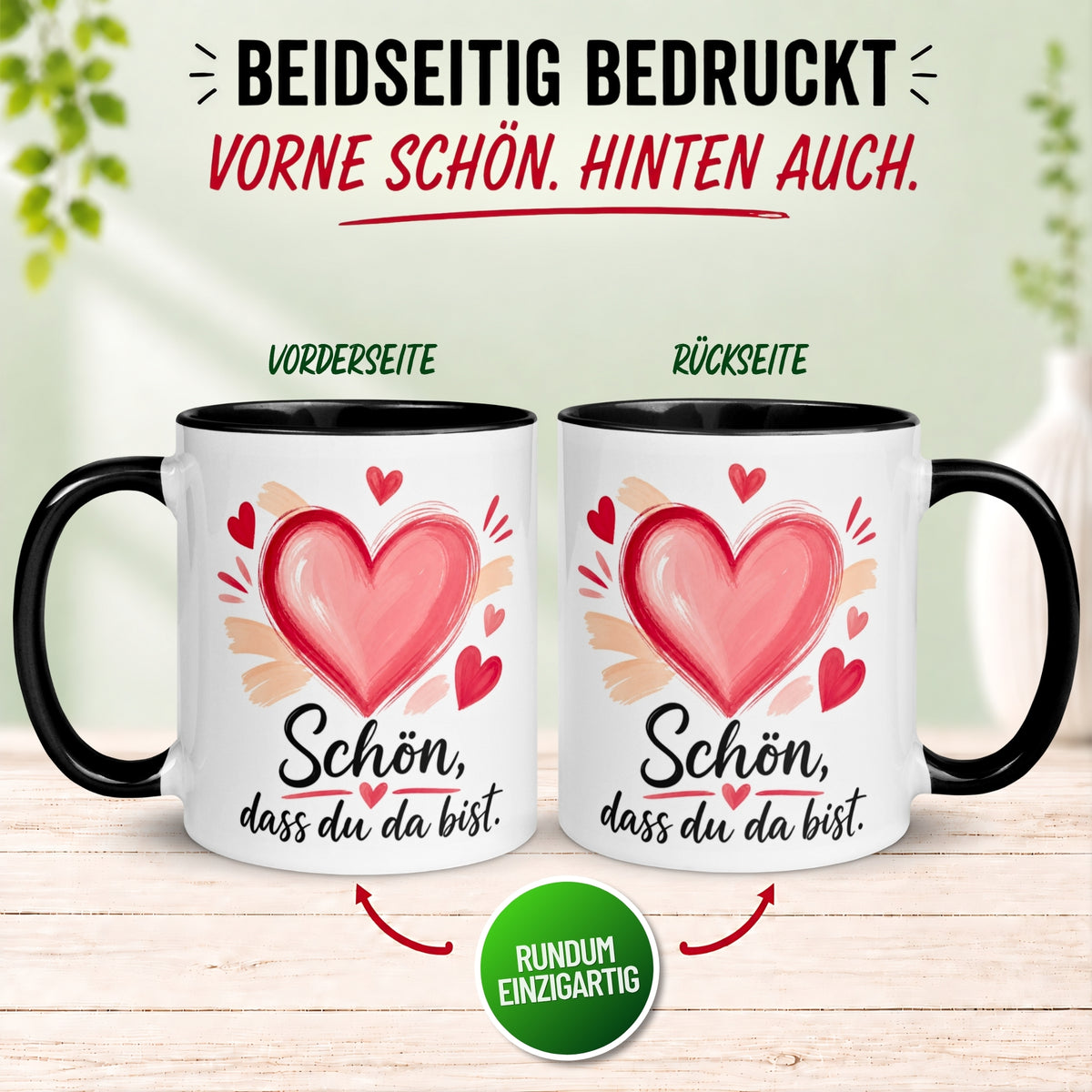 Tasse Danke – „Mit viel liebe - Schön dass du da bist“ – Dankeschön Geschenke