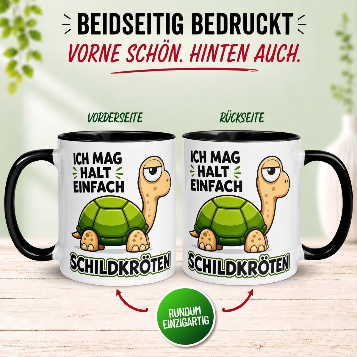 Tasse Schildkröte – „Ich mag halt einfach Schildkröten“ – lustiges Schildkröten Geschenk