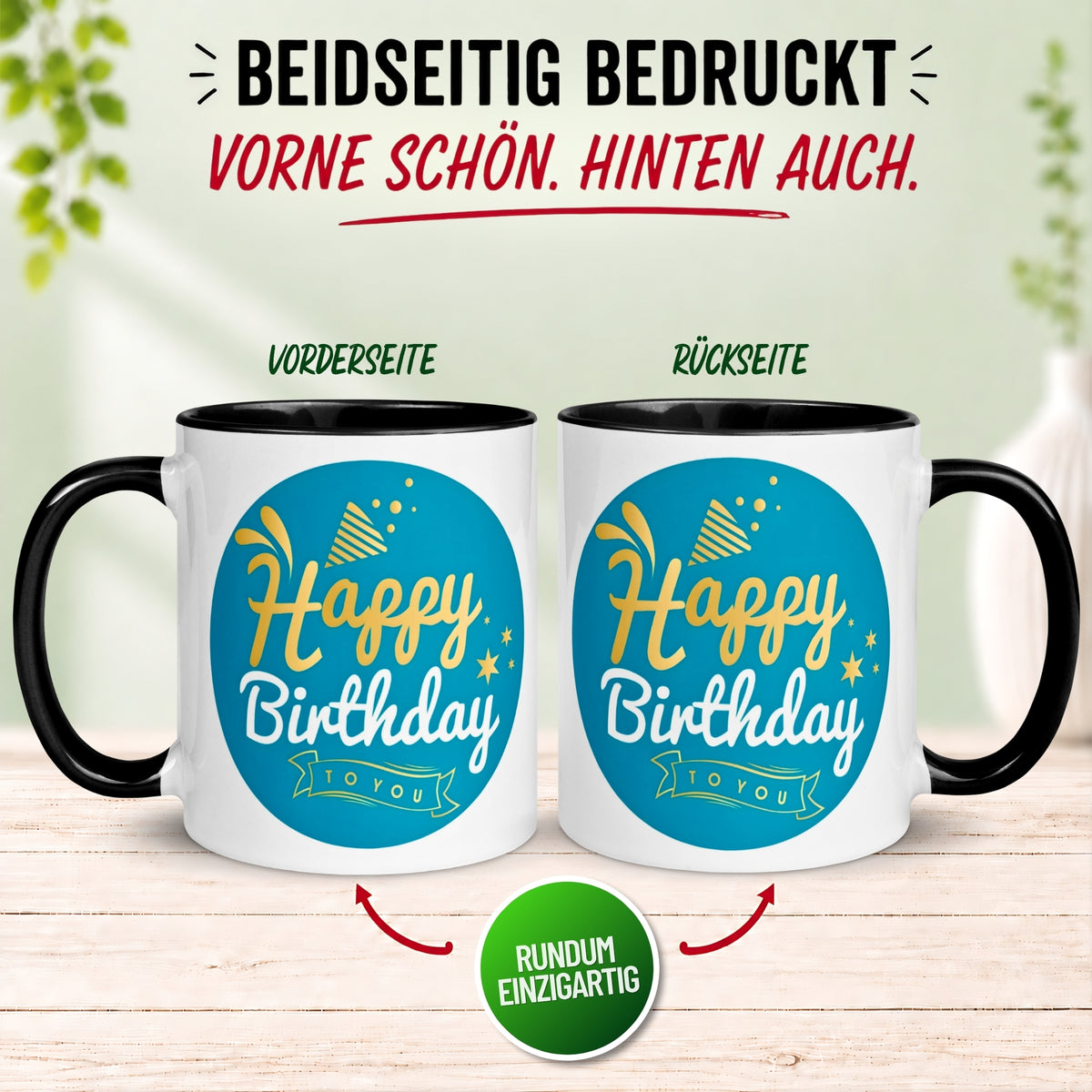 Tasse Geburtstag – „Happy Birthday to You“ – Geburtstagstasse Mann Frau