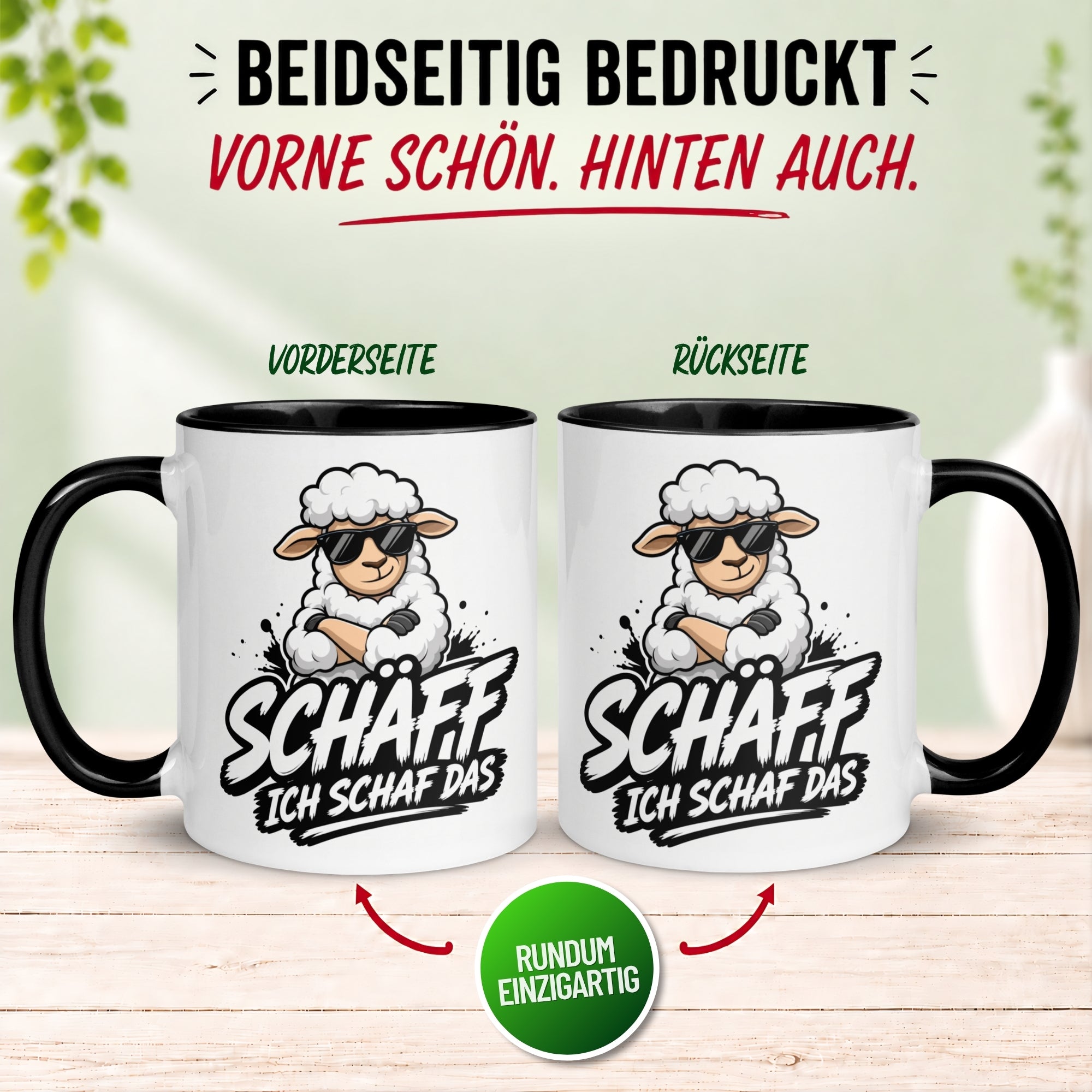 Tasse Chef – „Schäff - Ich Schaf das“ – Geschenk Bester Chef