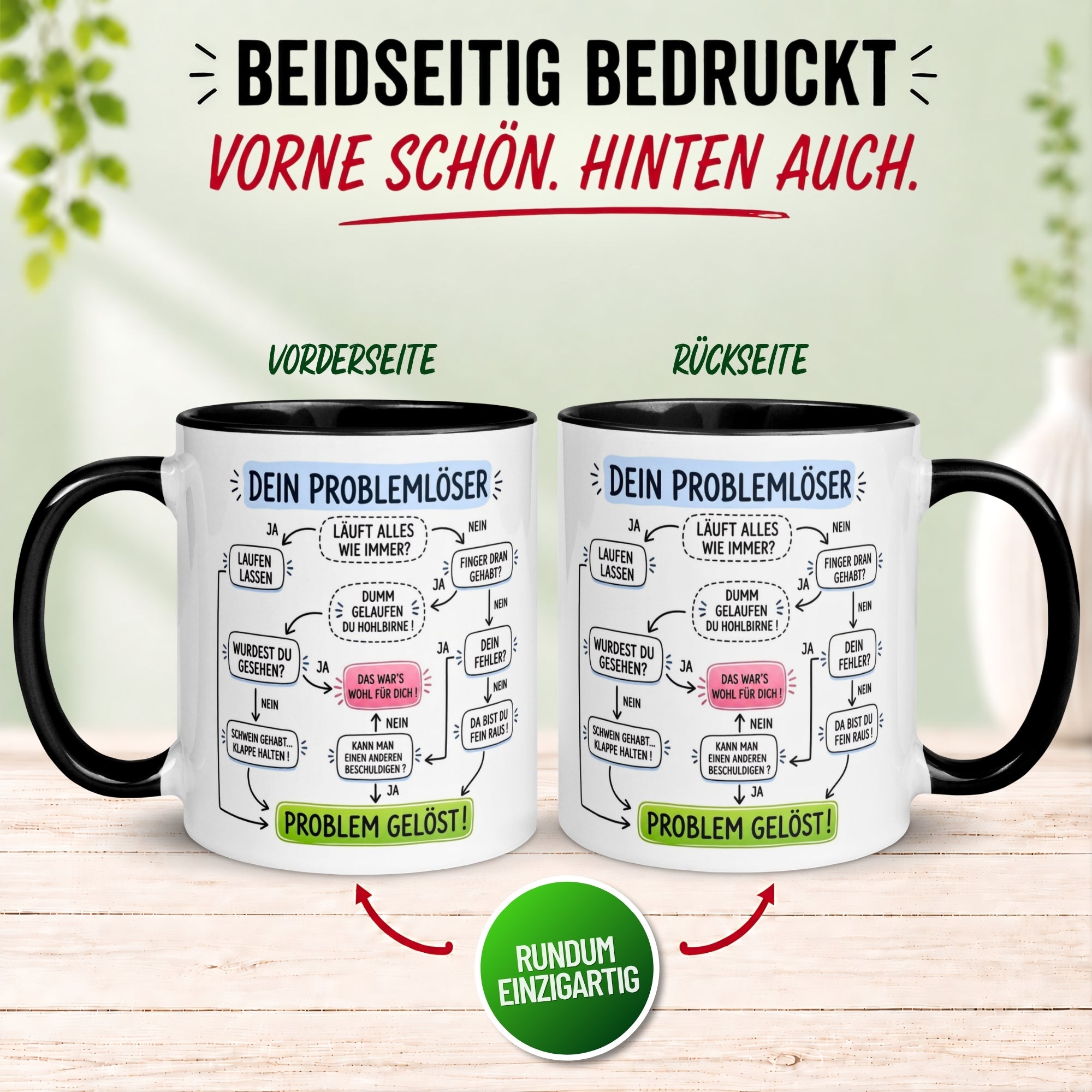 Tasse Kollege – „Dein Problemlöser“ – Büro Geschenk Bester Kollege