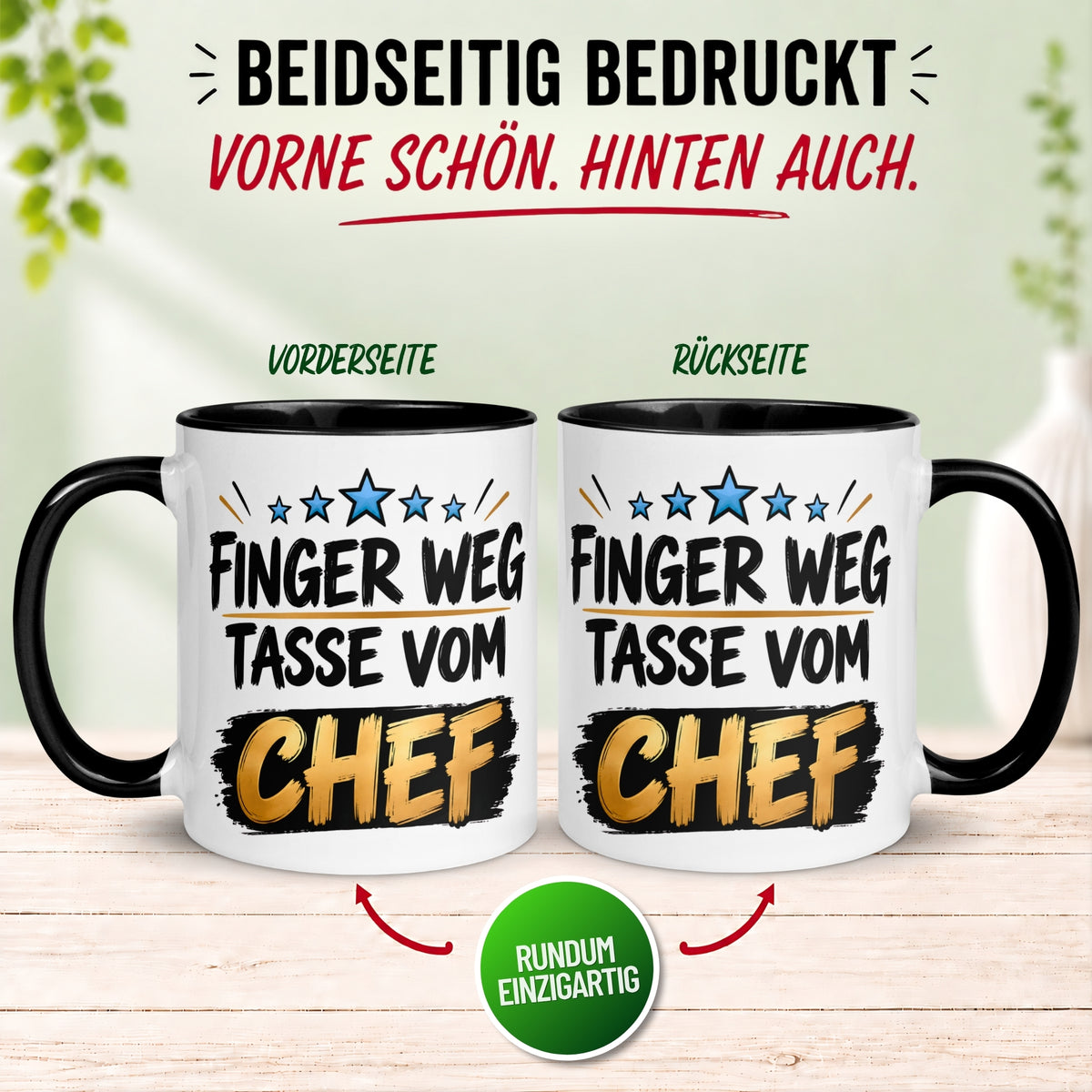 Tasse Chef – „Diese Tasse gehört dem Chef“ – Geschenk Bester Chef