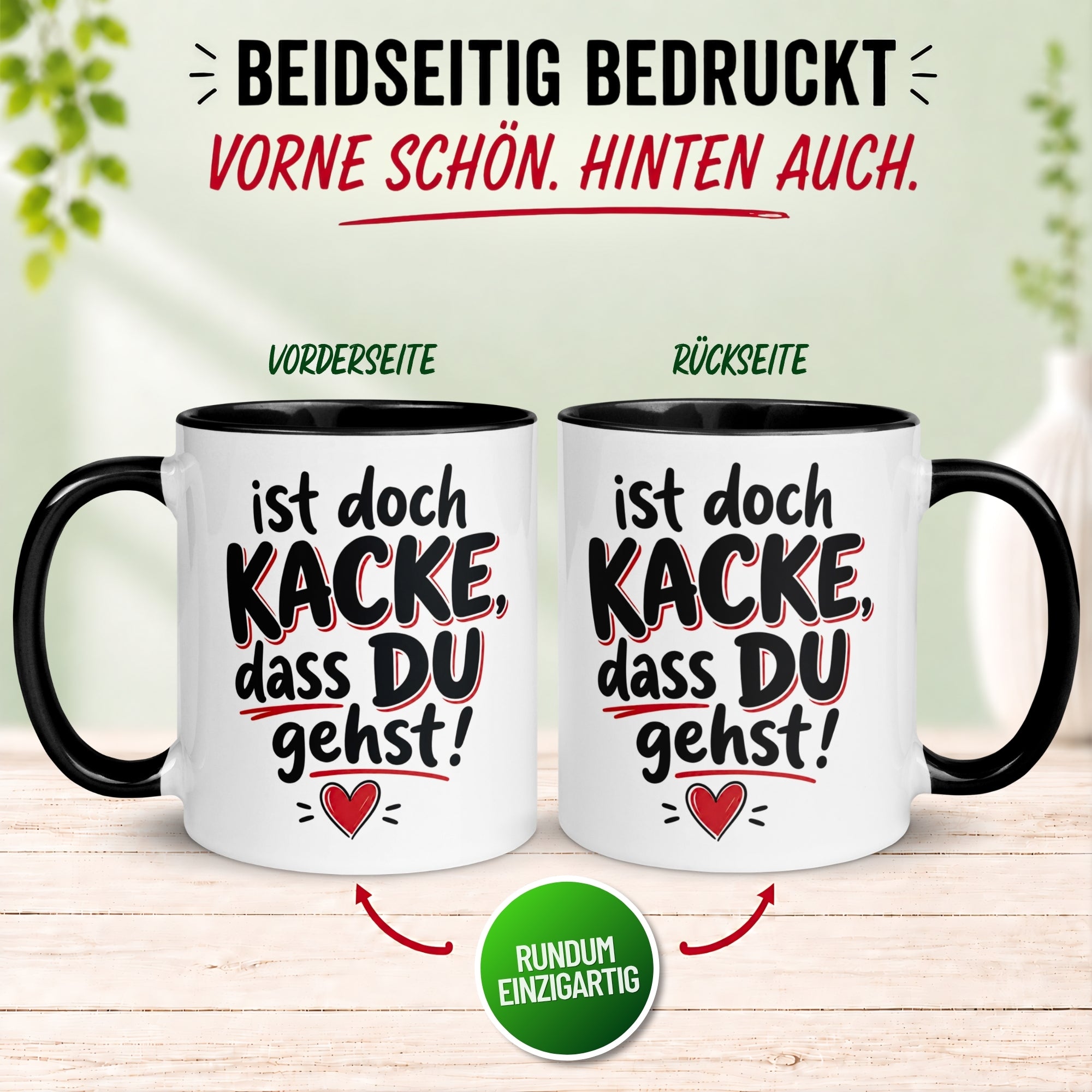 Tasse Abschied – „Ist doch Kacke dass du gehst“ – Abschiedsgeschenk Kollegen