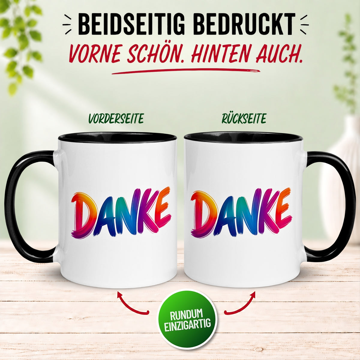 Tasse Danke – „Ein großes DANKE“ – Dankeschön Geschenke Team/Kollegen/Kollegin