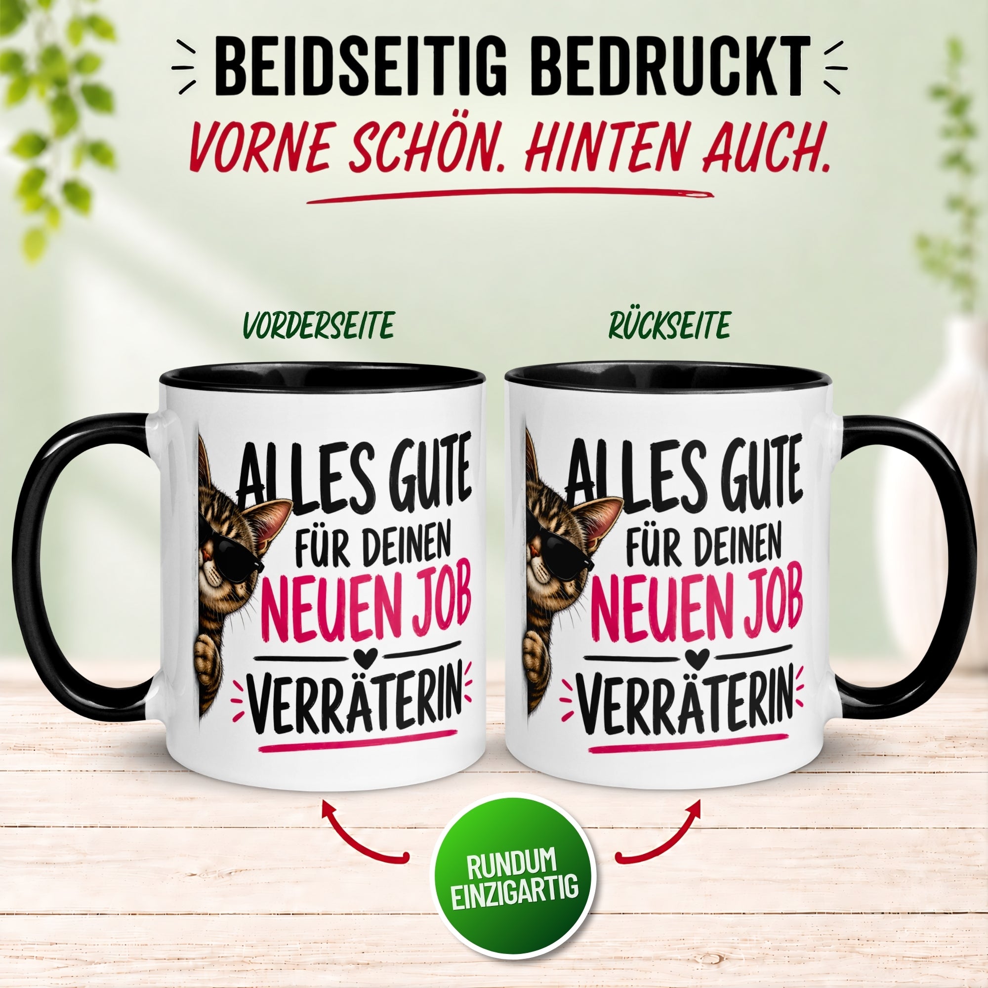Tasse Abschied – „Alles Gute - Verräterin“ – Abschiedsgeschenk Kollegin