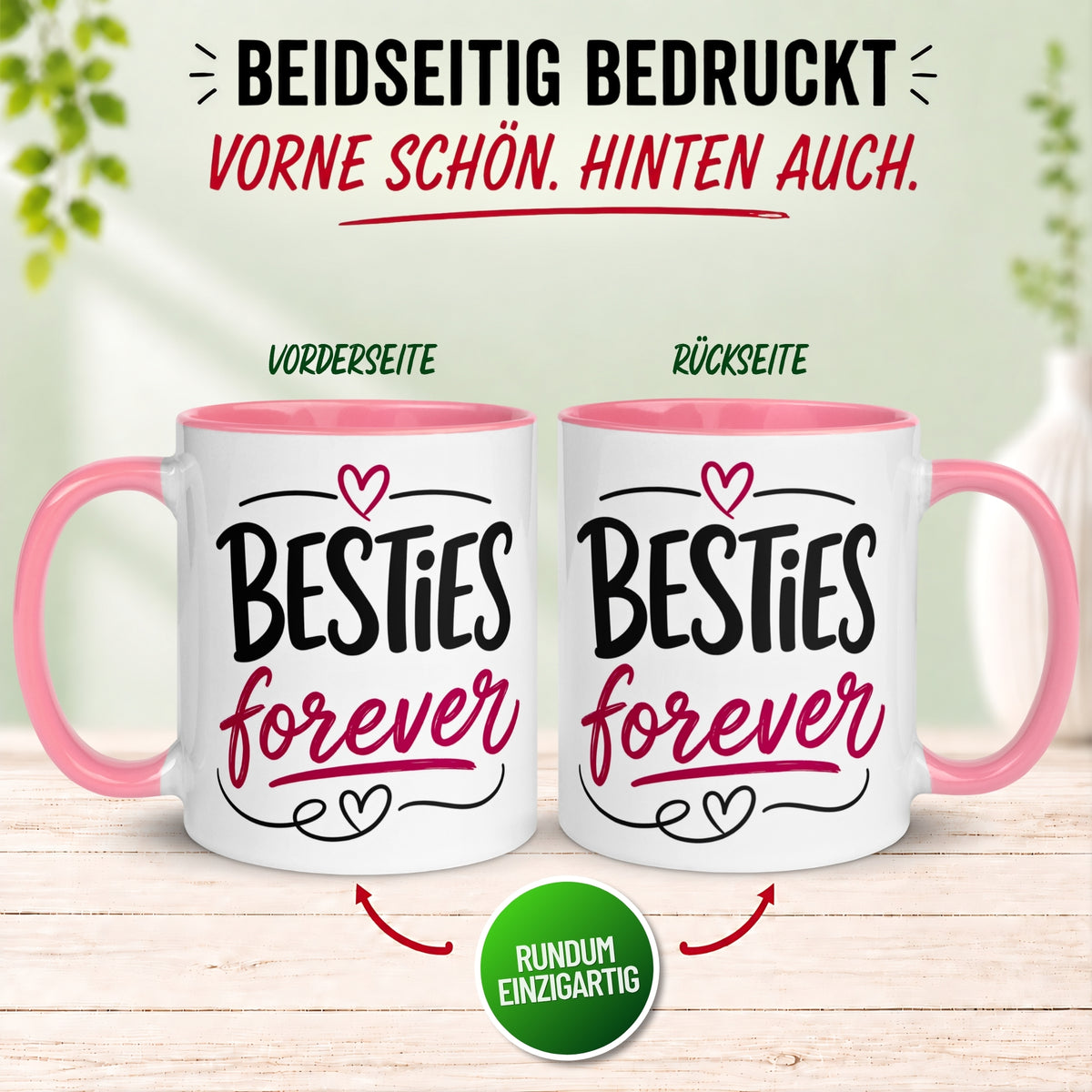 Tasse Freundschaft – „Besties forever“ – Geschenk Beste Freundinnen Freundin