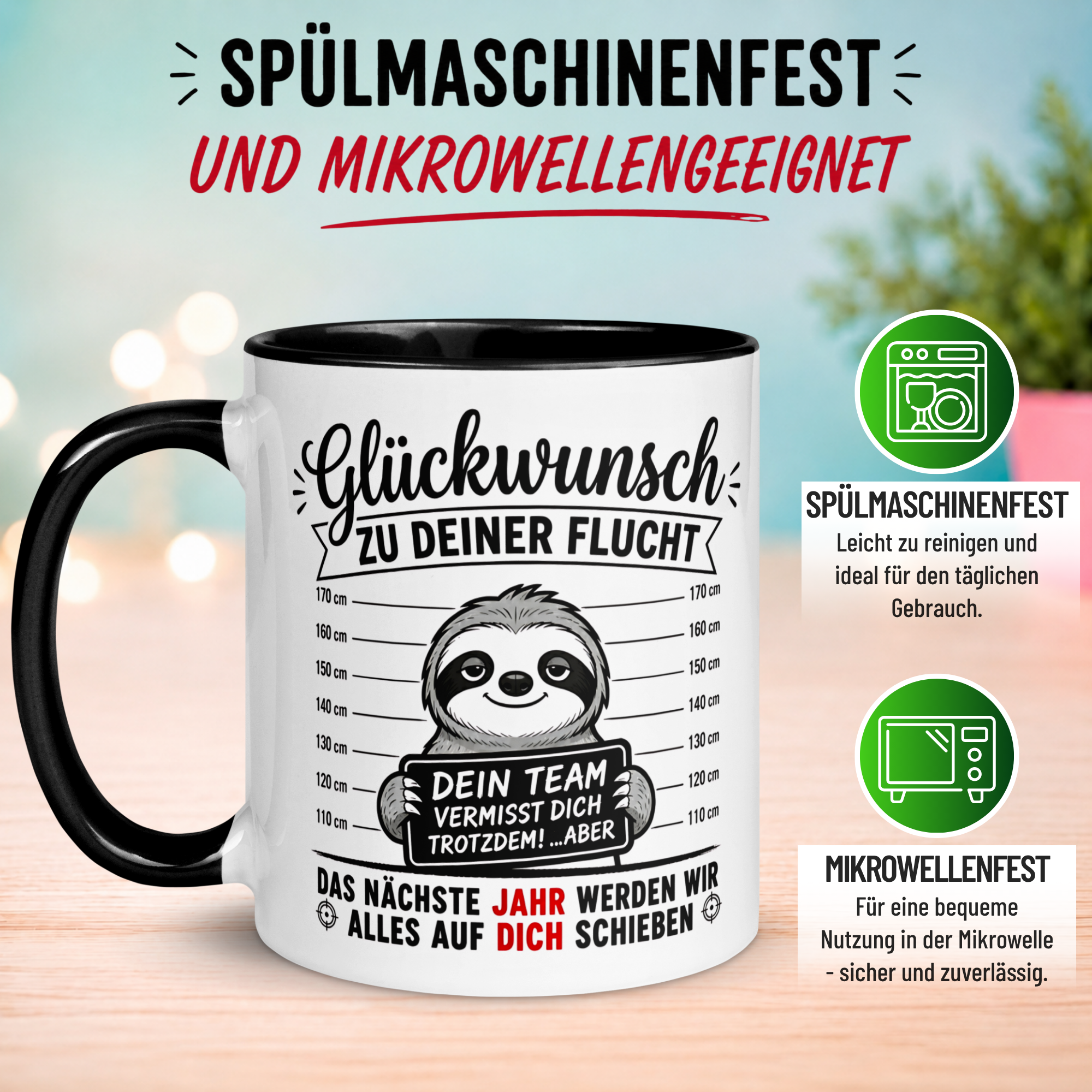 Tasse Abschied – „Dein Team wird dich vermissen“ – Abschiedsgeschenk Kollegen
